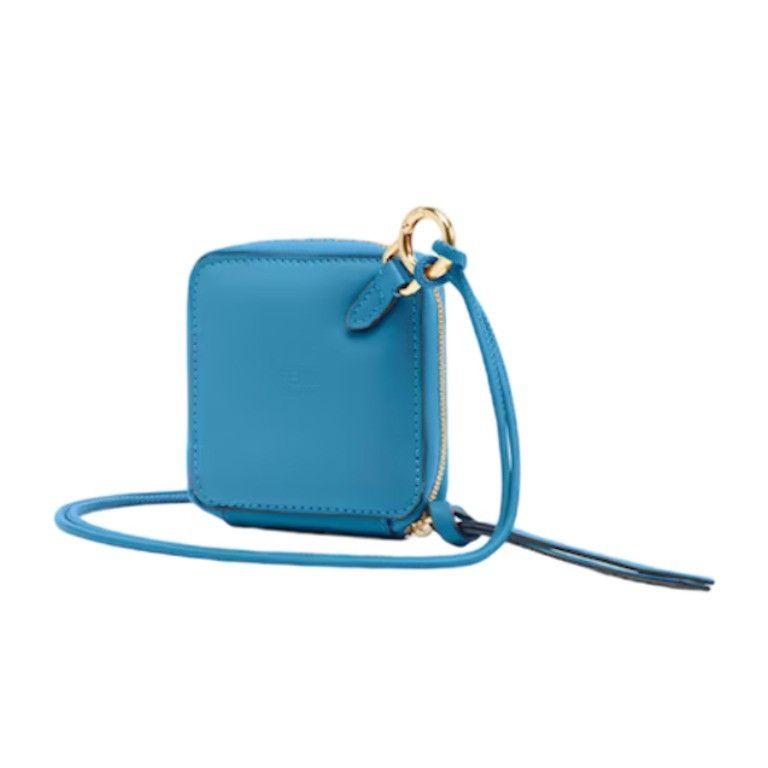 Fendi o1s1wg111224 Size: OS / FF Cube Wallet in Blue Size ONE SIZE - 2 Thumbnail