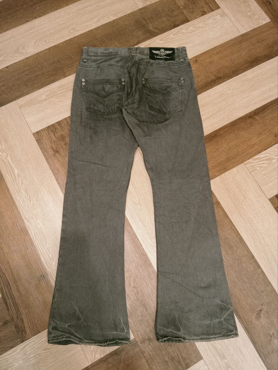 If Six Was Nine VARENTINE JAPAN FLARE DISTRESSED JEANS Size US 32 / EU 48 - 7 Thumbnail