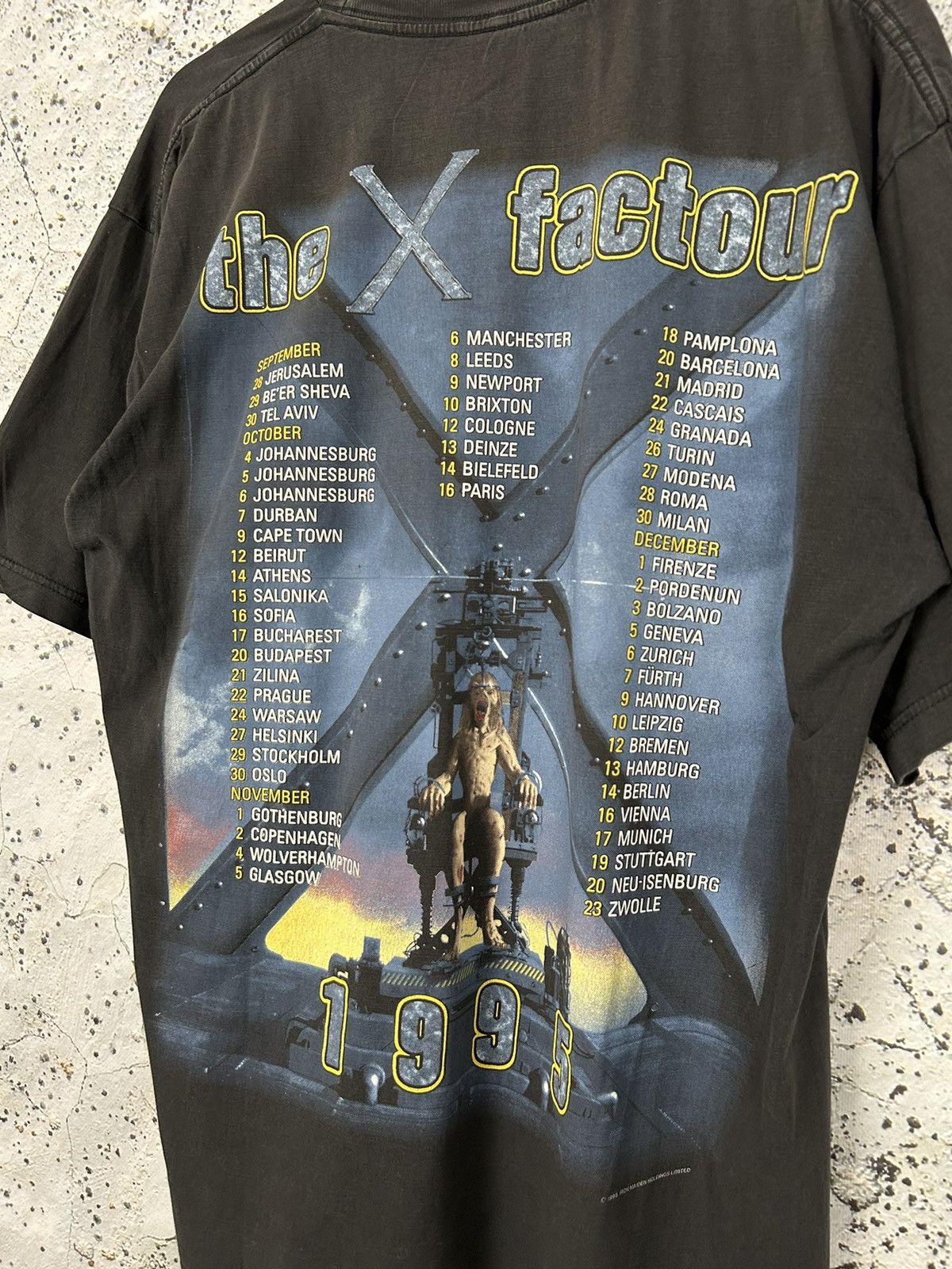 Band Tees Vintage Iron Maiden 1995 The X Factour Rock Band Tee Metal Size US XL / EU 56 / 4 - 6 Thumbnail