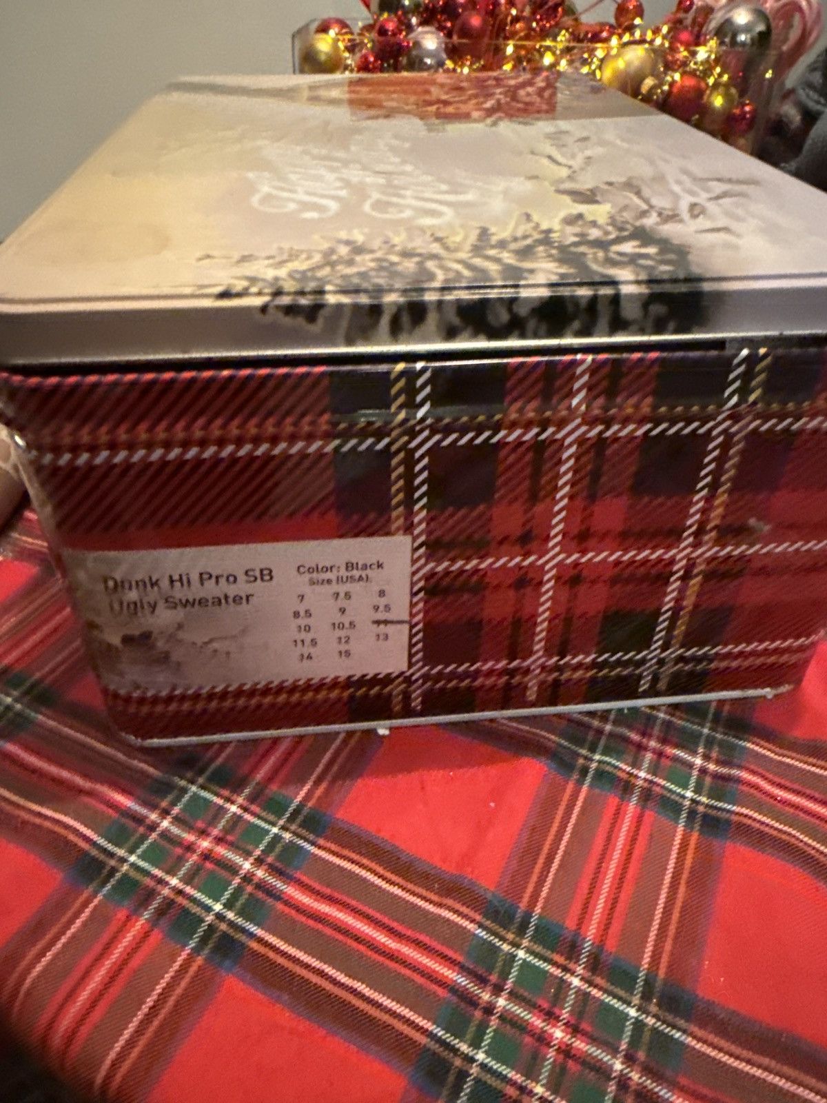 Nike Nike Dunk Hi Pro Ugly Christmas Sweater Special Box Size US 11 / EU 44 - 6 Thumbnail