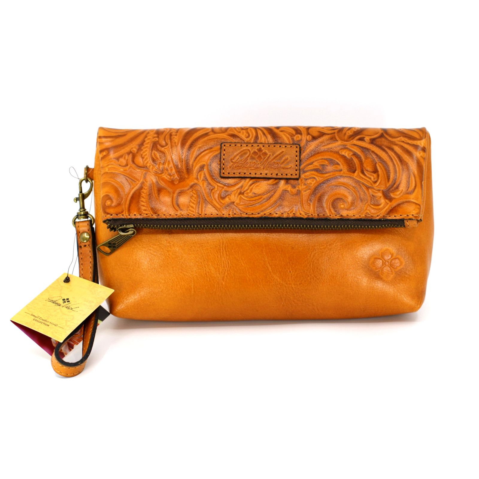 Patricia Nash NWT PATRICIA NASH Valerie Logo Embossed Leather Wristlet Bag Size ONE SIZE - 2 Thumbnail