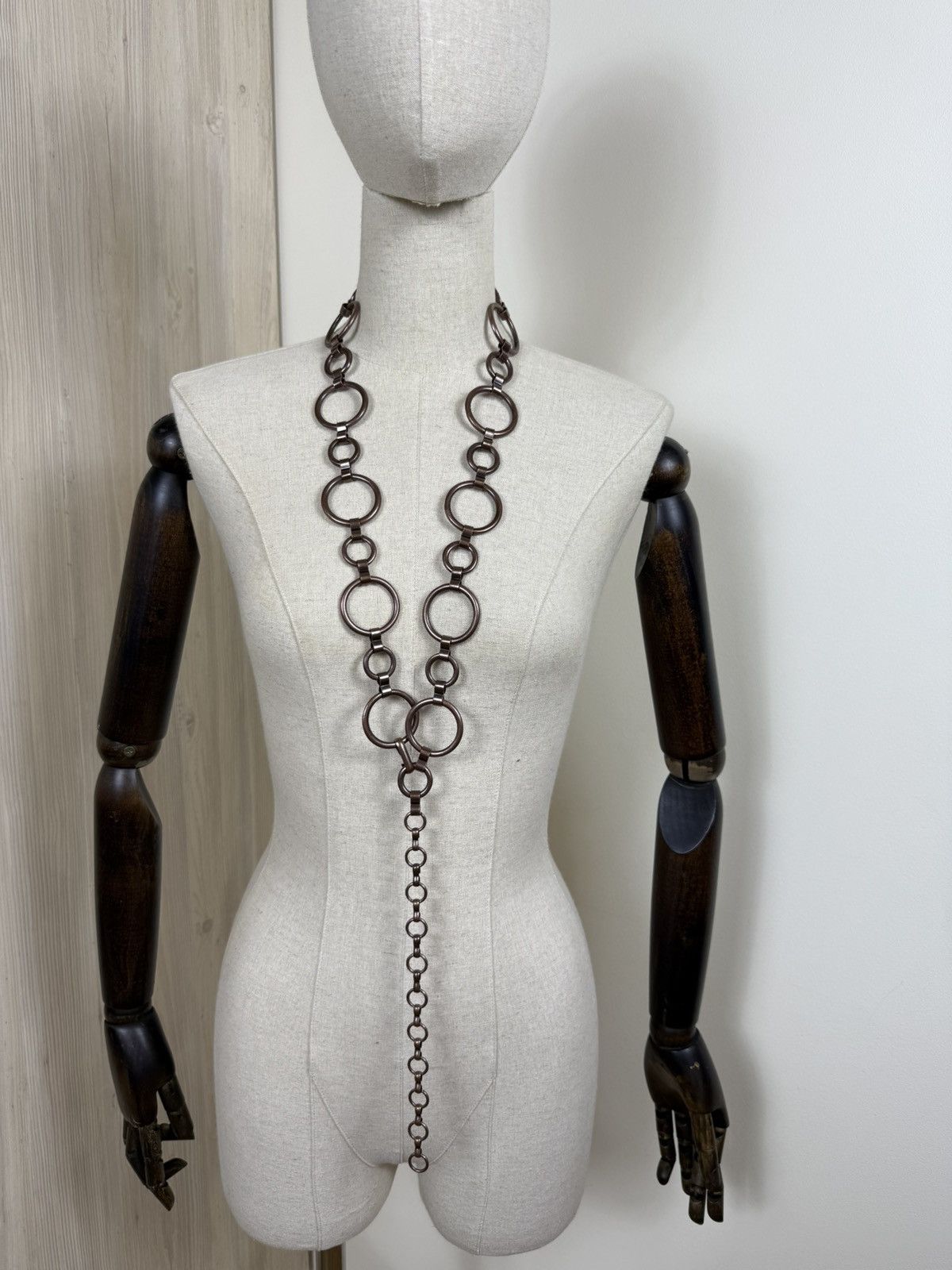 Other Vintage Bronze Chain Necklace Belt Convertible Statement Size ONE SIZE - 9 Thumbnail