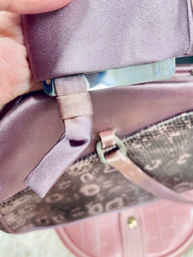 Prada PRADA Sera Lizard Skin Bowling Bag Size ONE SIZE - 7 Thumbnail