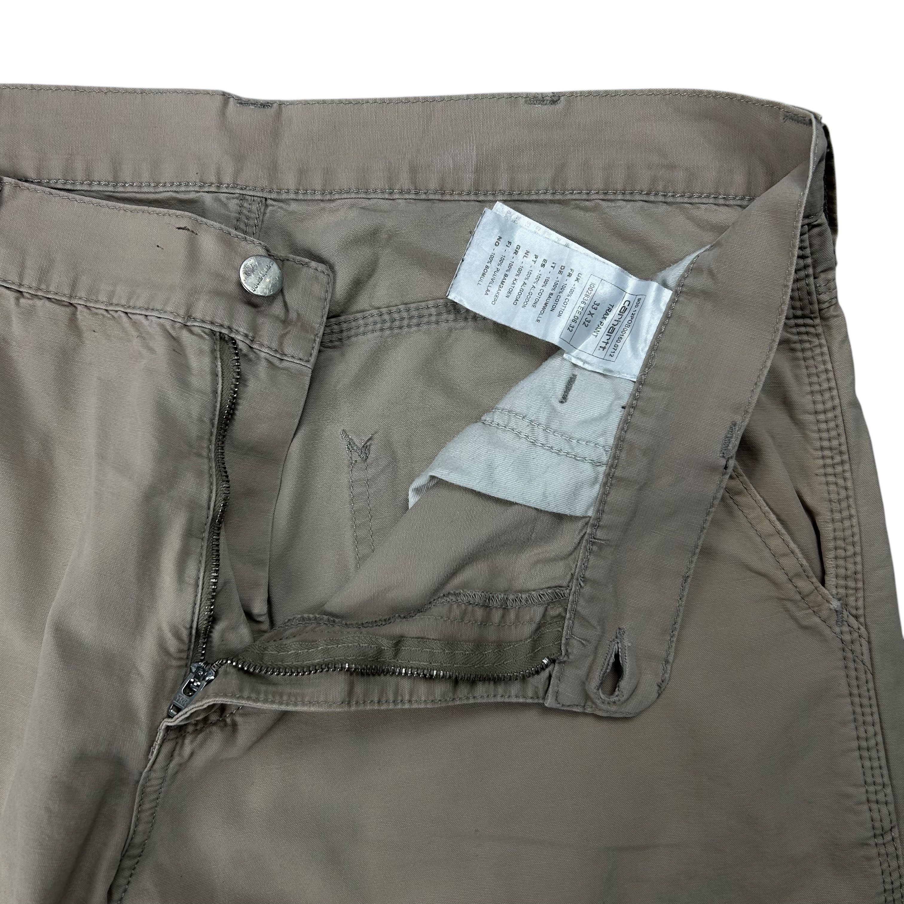 Carhartt Carhartt Trax Pant Beige Carpenter Straight W33L32 Size US 33 - 5 Thumbnail