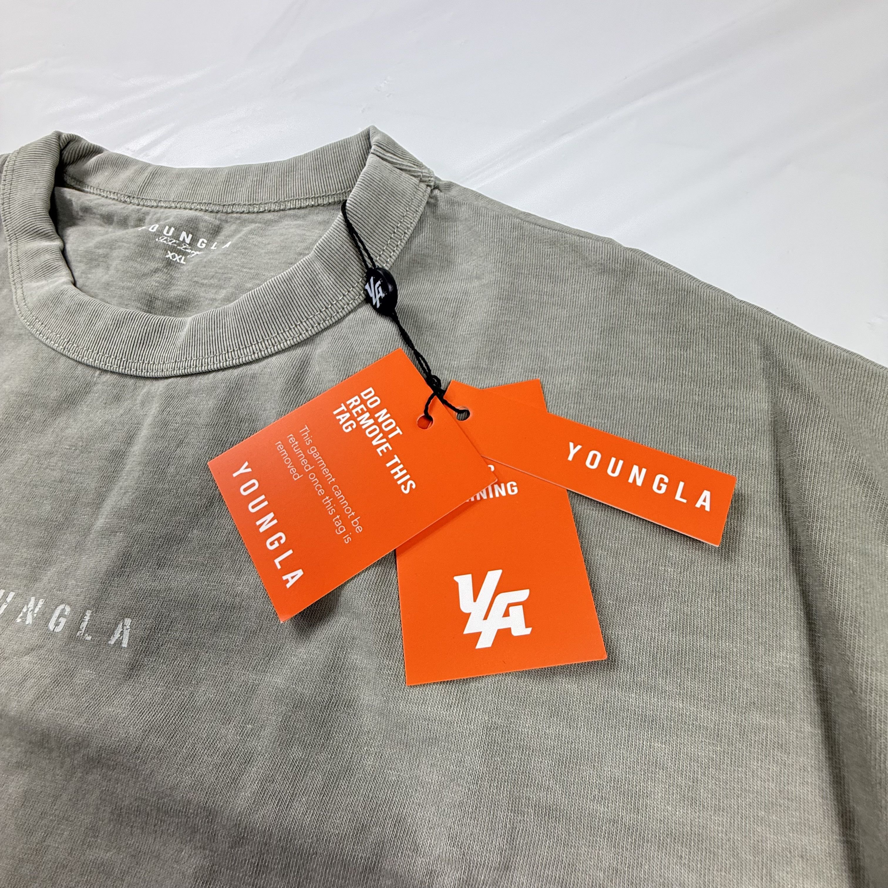 YoungLA YoungLA 472 Sage Wash T-Shirt Mens XXL New With Tags Cotton Size US XXL / EU 58 / 5 - 5 Thumbnail