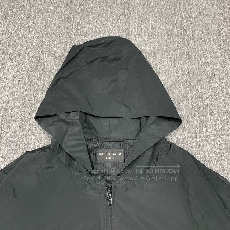 Balenciaga Balenciaga Black Windbreaker Jacket Size US XL / EU 56 / 4 - 9 Thumbnail
