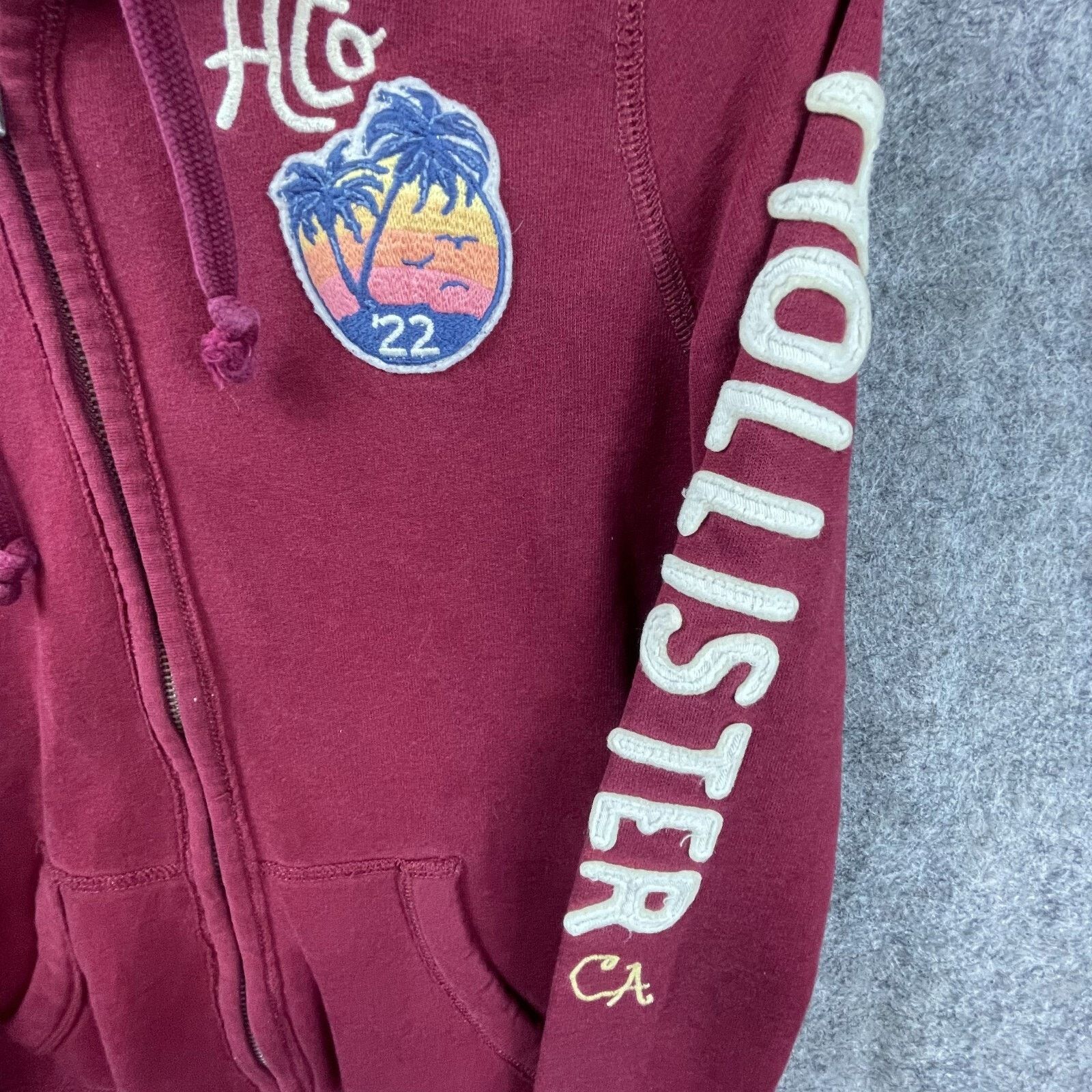 Hollister Hollister California Hoodie Mens M Red 3D Arm Full Zip Y2K Size US M / EU 48-50 / 2 - 4 Thumbnail