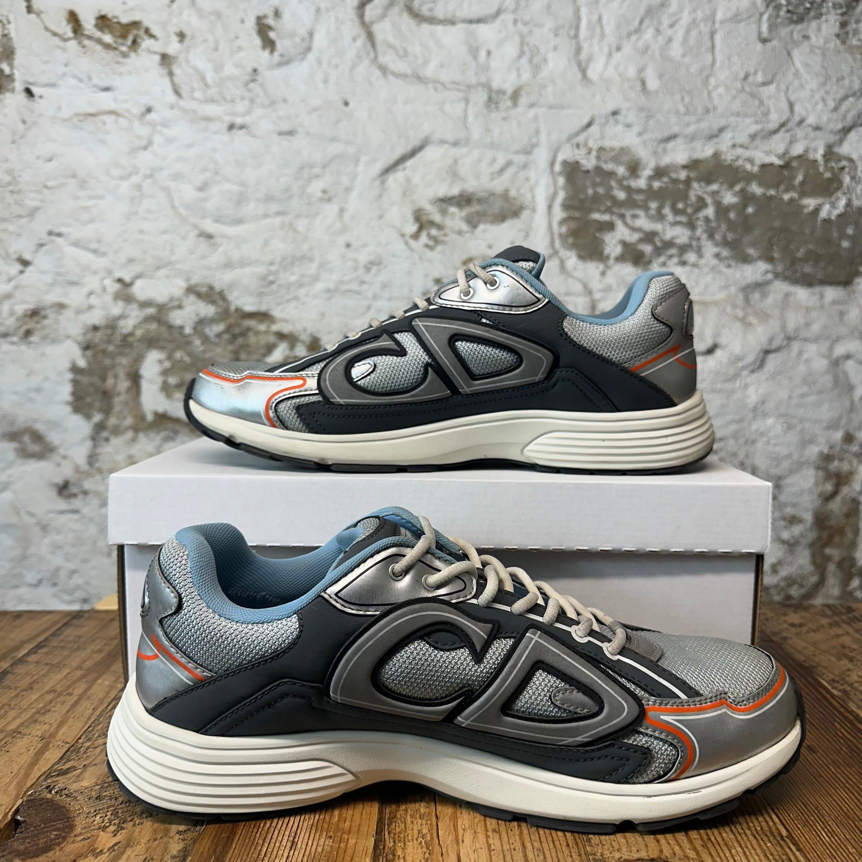 Dior Dior B30 Blue Grey Silver Sneaker Sz 12 (45) Size US 12 / EU 45 - 2 Thumbnail