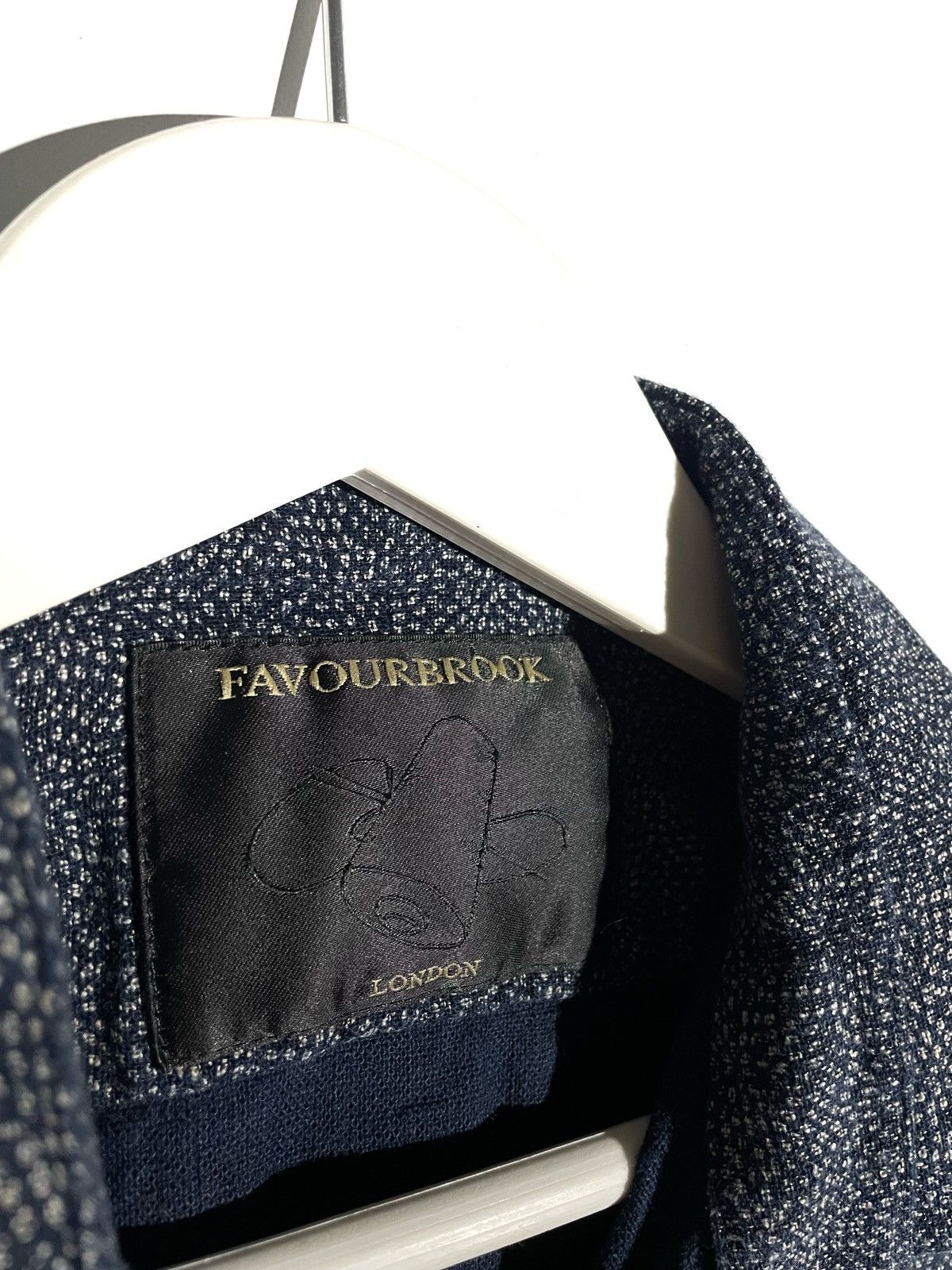 Designer Favourbrook London Men Cotton Blue Shirt Size 15/S Portugal Size US S / EU 44-46 / 1 - 6 Thumbnail