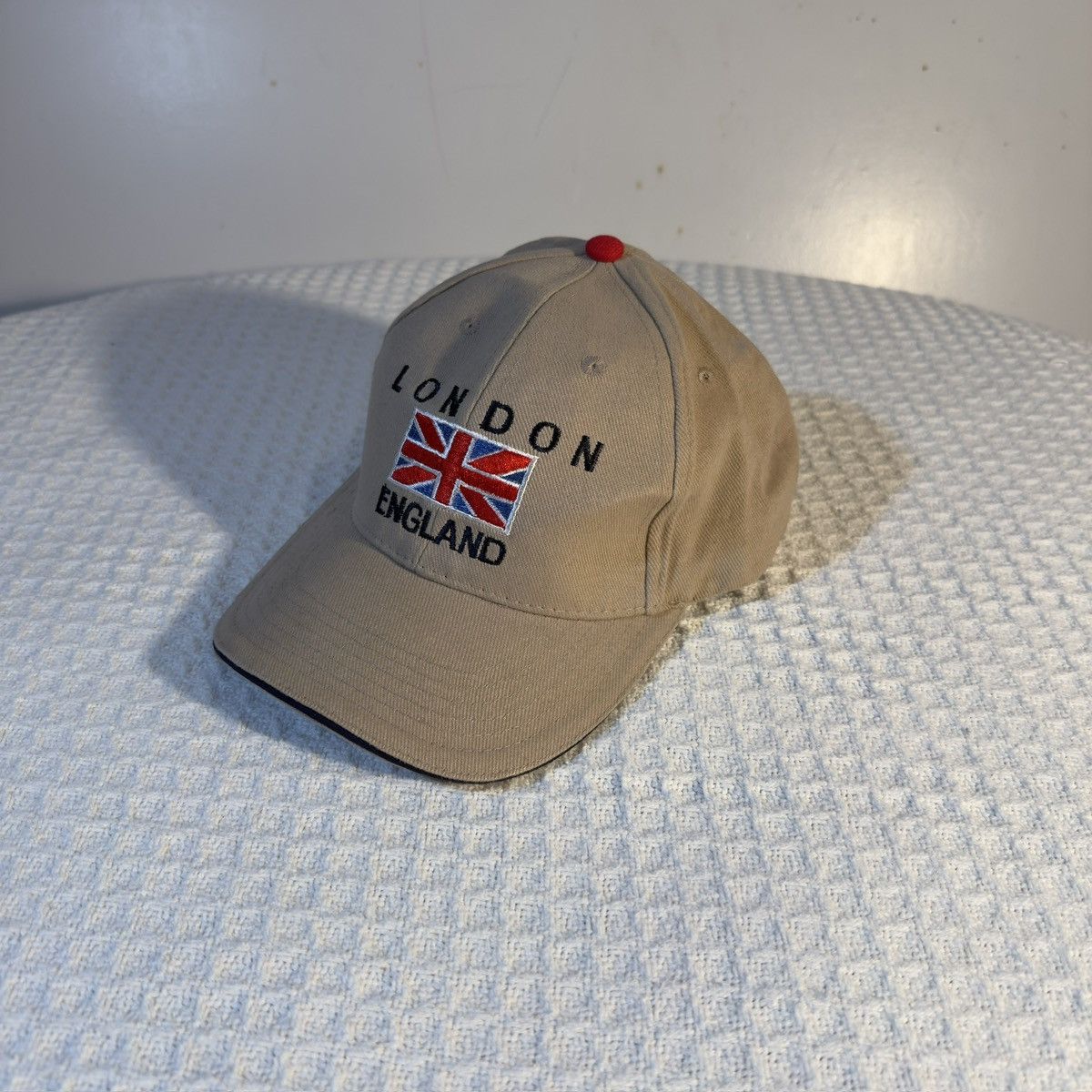 Other London England Embroidered Beige Cotton Strapback Size ONE SIZE - 5 Thumbnail