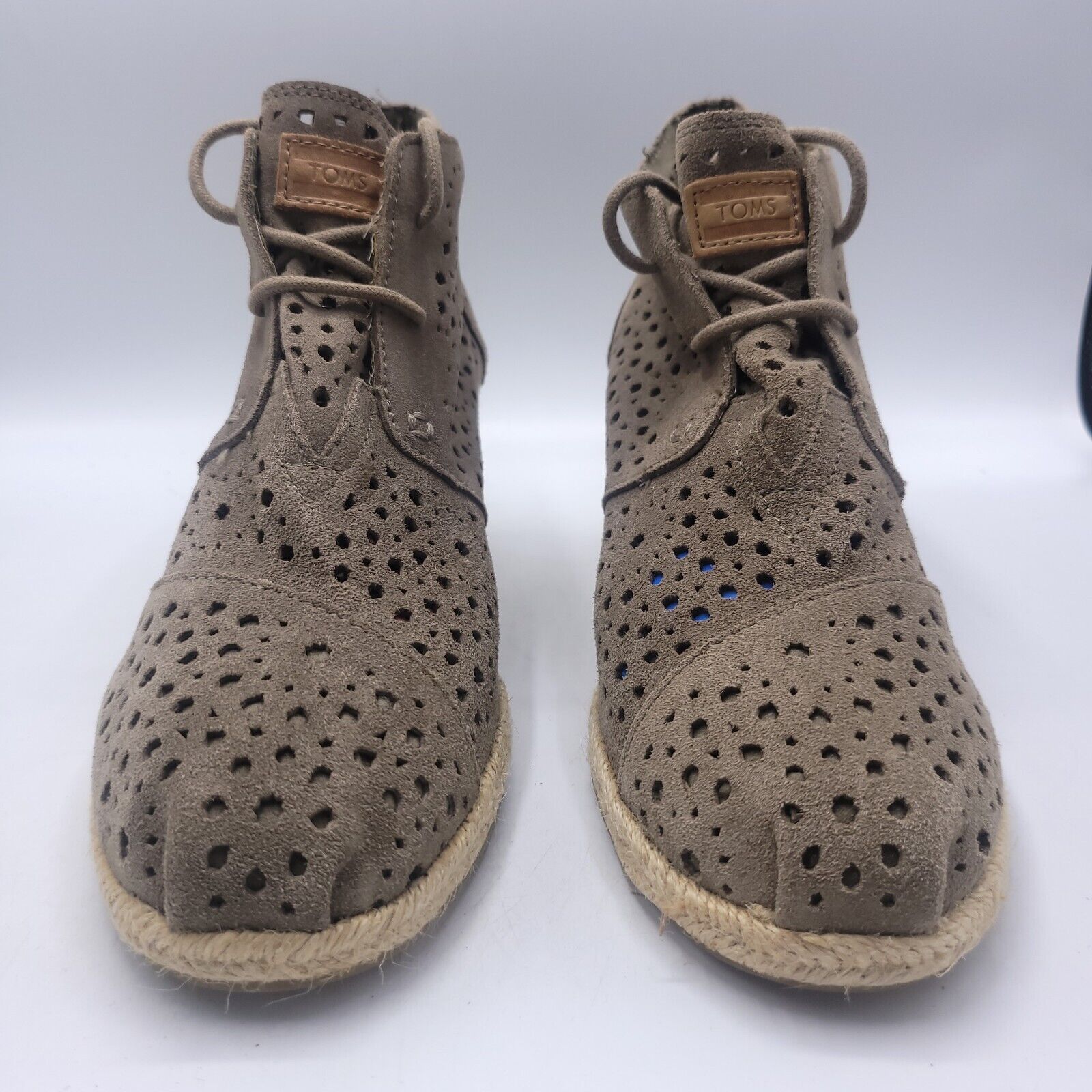 Toms Toms Desert Ankle Boot Womens Size 9.5 301213 Brown Black Size US 9.5 / IT 39.5 - 2 Thumbnail