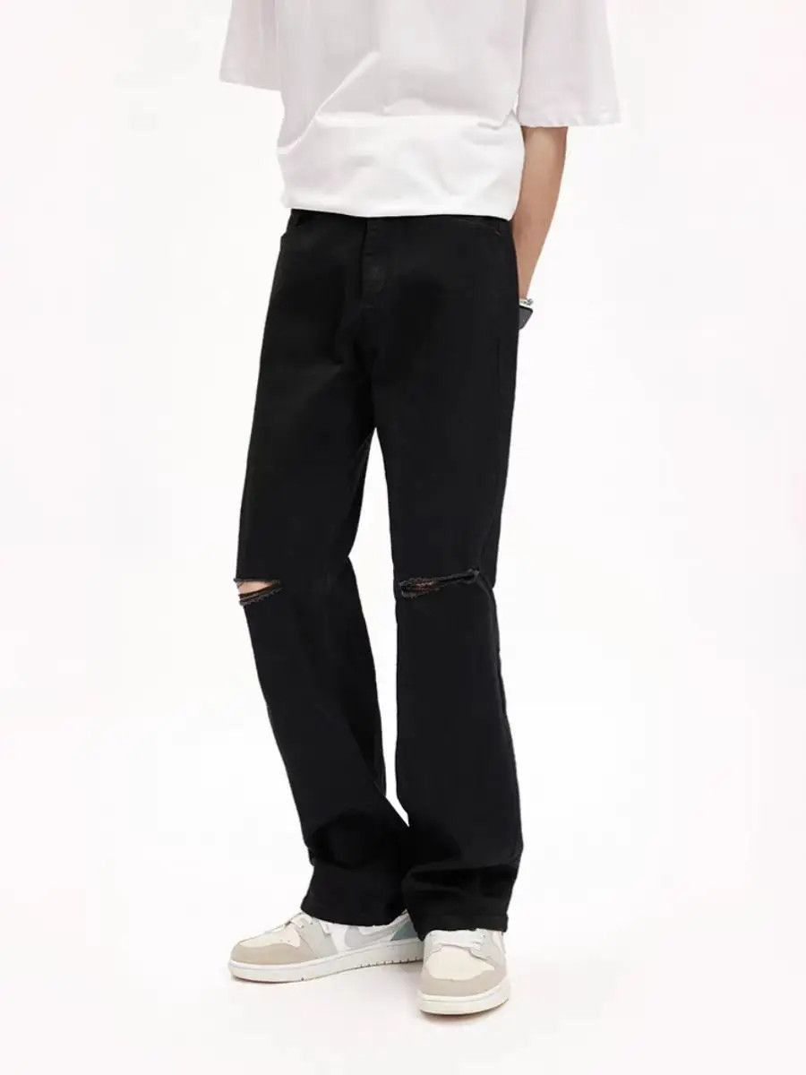 Japanese Brand Broken knee jeans Korean version of the hundred with thin Size US 30 / EU 46 - 4 Thumbnail