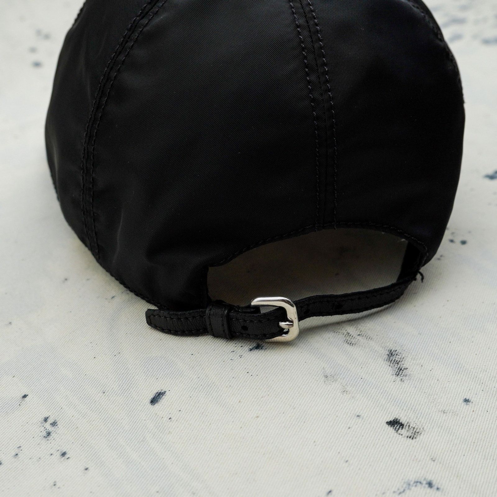 Prada Prada black nylon embroidered logo sport baseball cap hat Size ONE SIZE - 5 Thumbnail