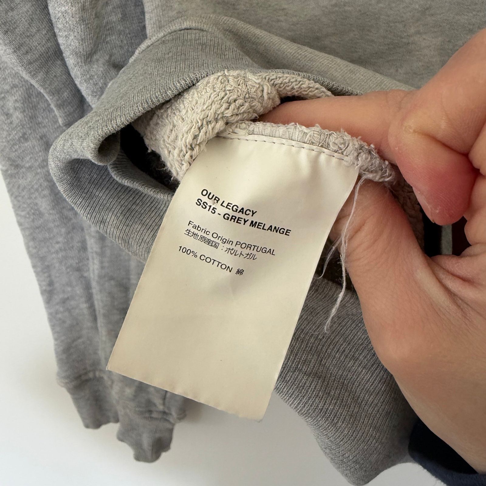 Our Legacy Our Legacy SS15 Grey Melange Crewneck Sweatshirt Sz S Size S / US 4 / IT 40 - 6 Thumbnail