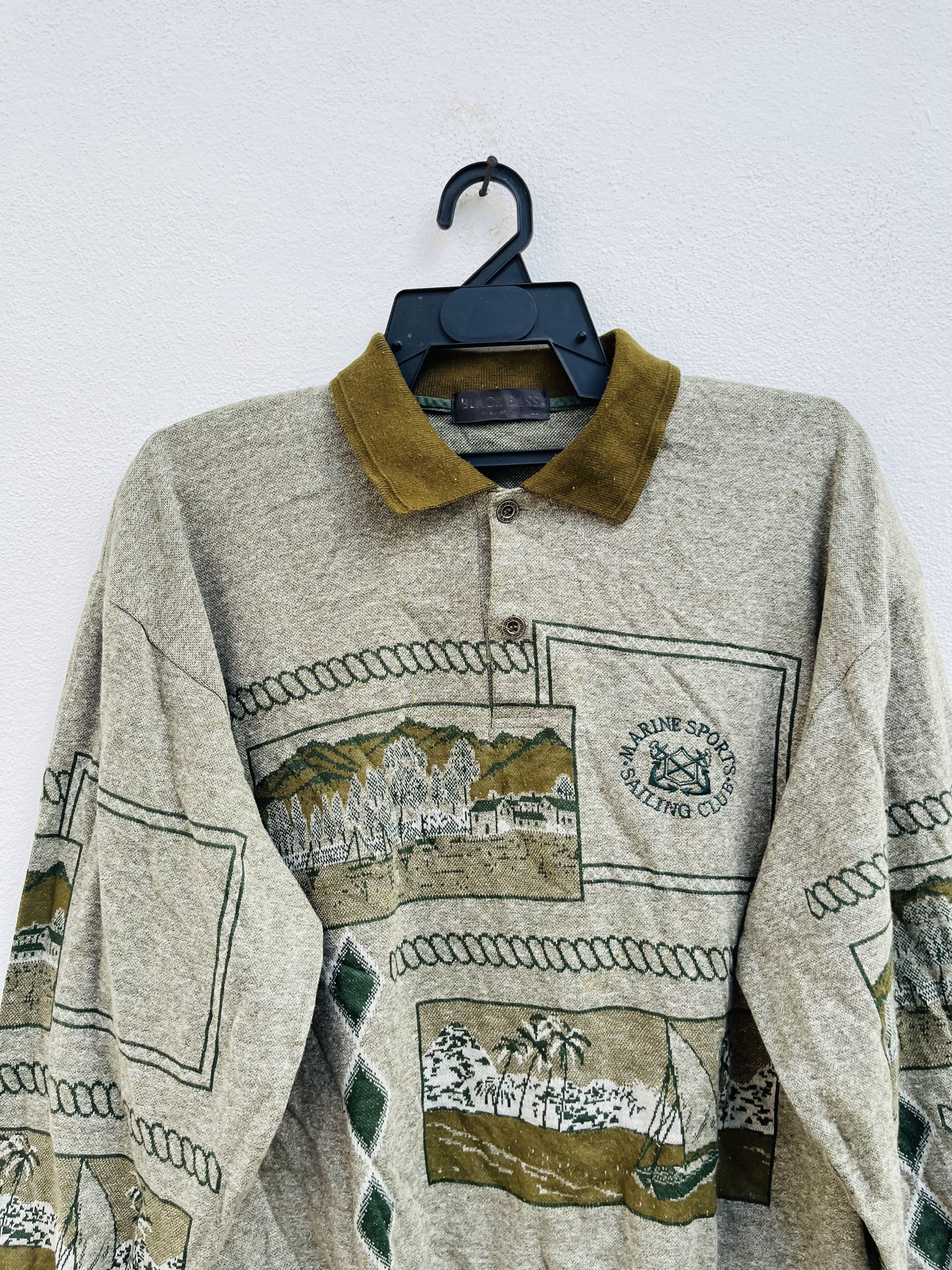 Japanese Brand Vintage Black Bass Japanese Designer Fashion Style Size US L / EU 52-54 / 3 - 3 Thumbnail