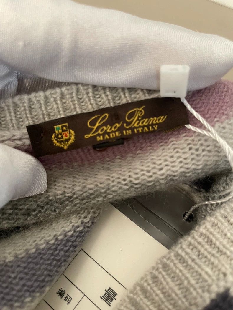 Loro Piana LORO PIANA Striped cashmere sweater Size M / US 6-8 / IT 42-44 - 3 Thumbnail