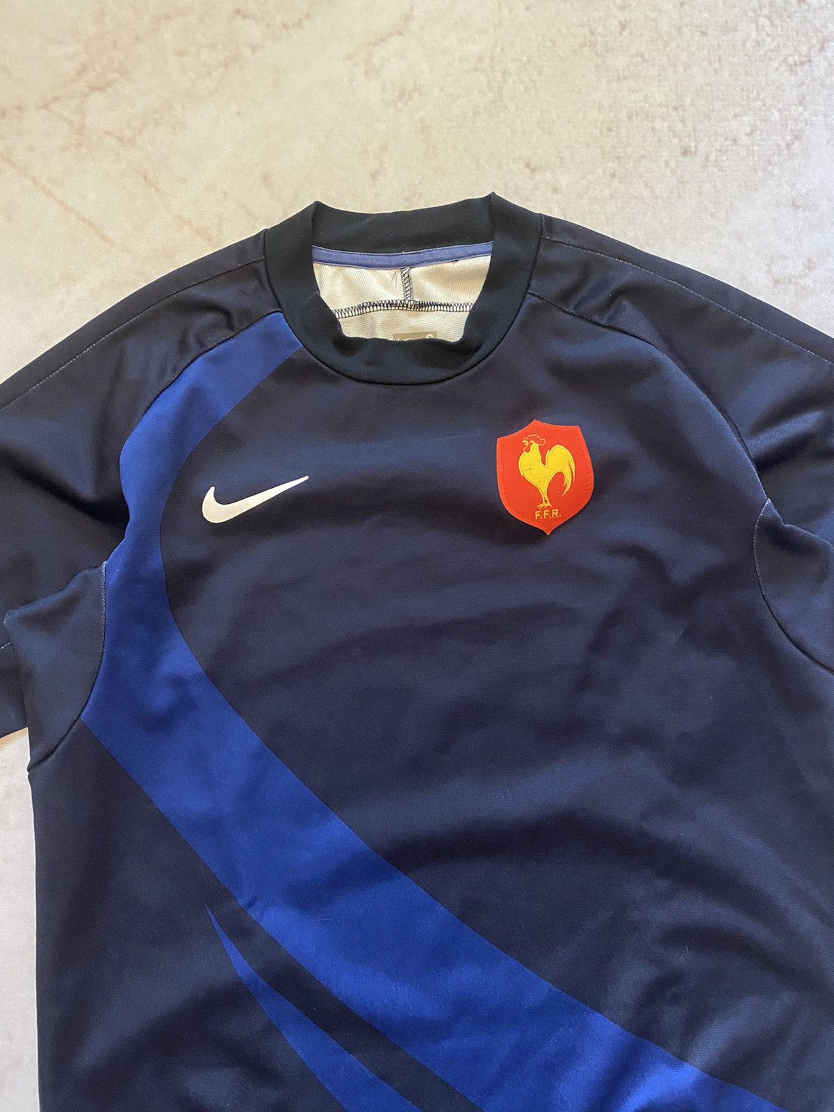 Nike × Vintage FRANCE 2007 2008 HOME RUGBY SHIRT JERSEY NIKE BLUE Size US S / EU 44-46 / 1 - 2 Thumbnail