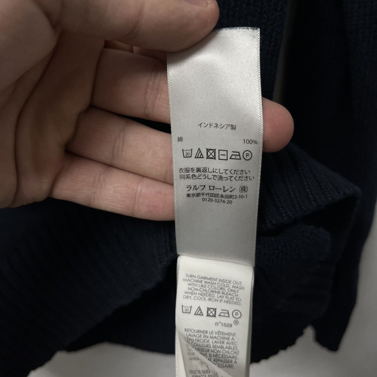 Polo Ralph Lauren Vintage navy blue polo Ralph Lauren Sweater Size US S / EU 44-46 / 1 - 10 Thumbnail