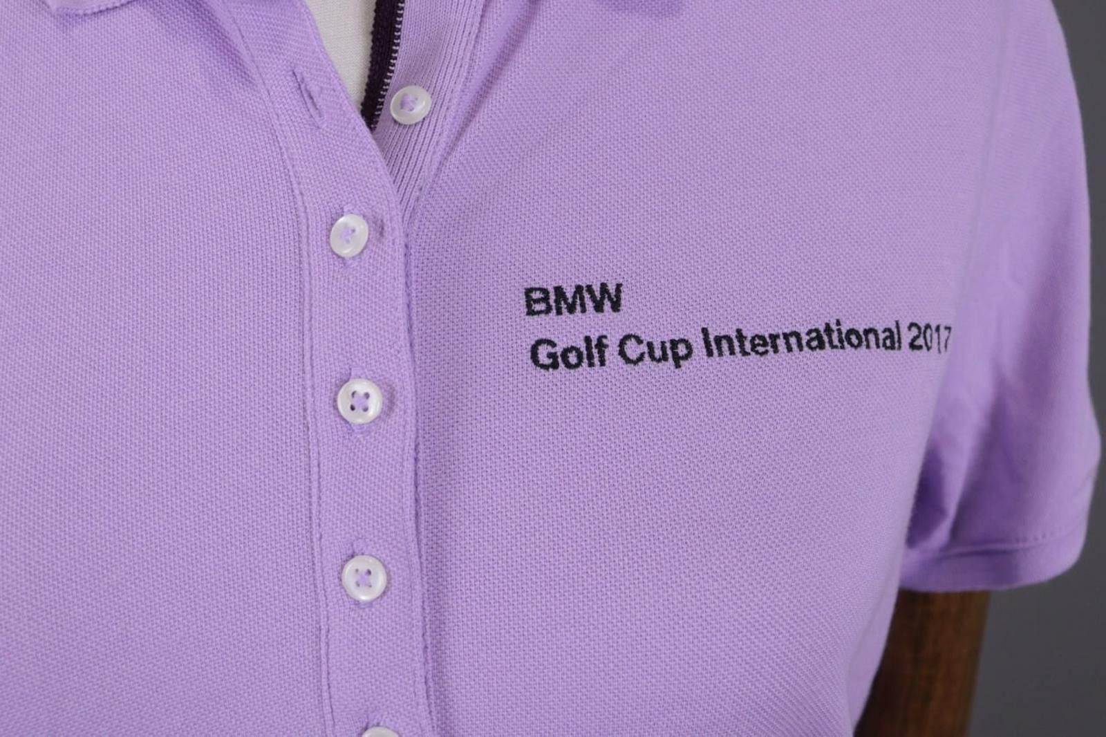 KJUS KJUS Ladies Sanna Polo S/S Purple BMW Polo Shirt Size 40 / L Size M / US 6-8 / IT 42-44 - 2 Thumbnail