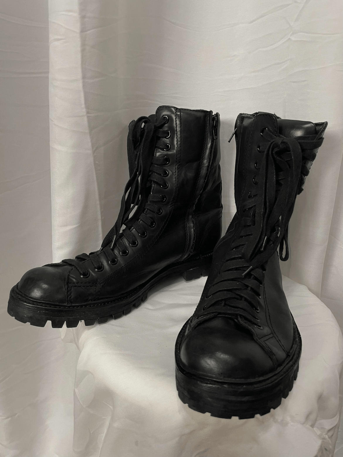 Yohji Yamamoto Yohji Yamamoto Pour Homme Vintage Combat Boots | Grailed