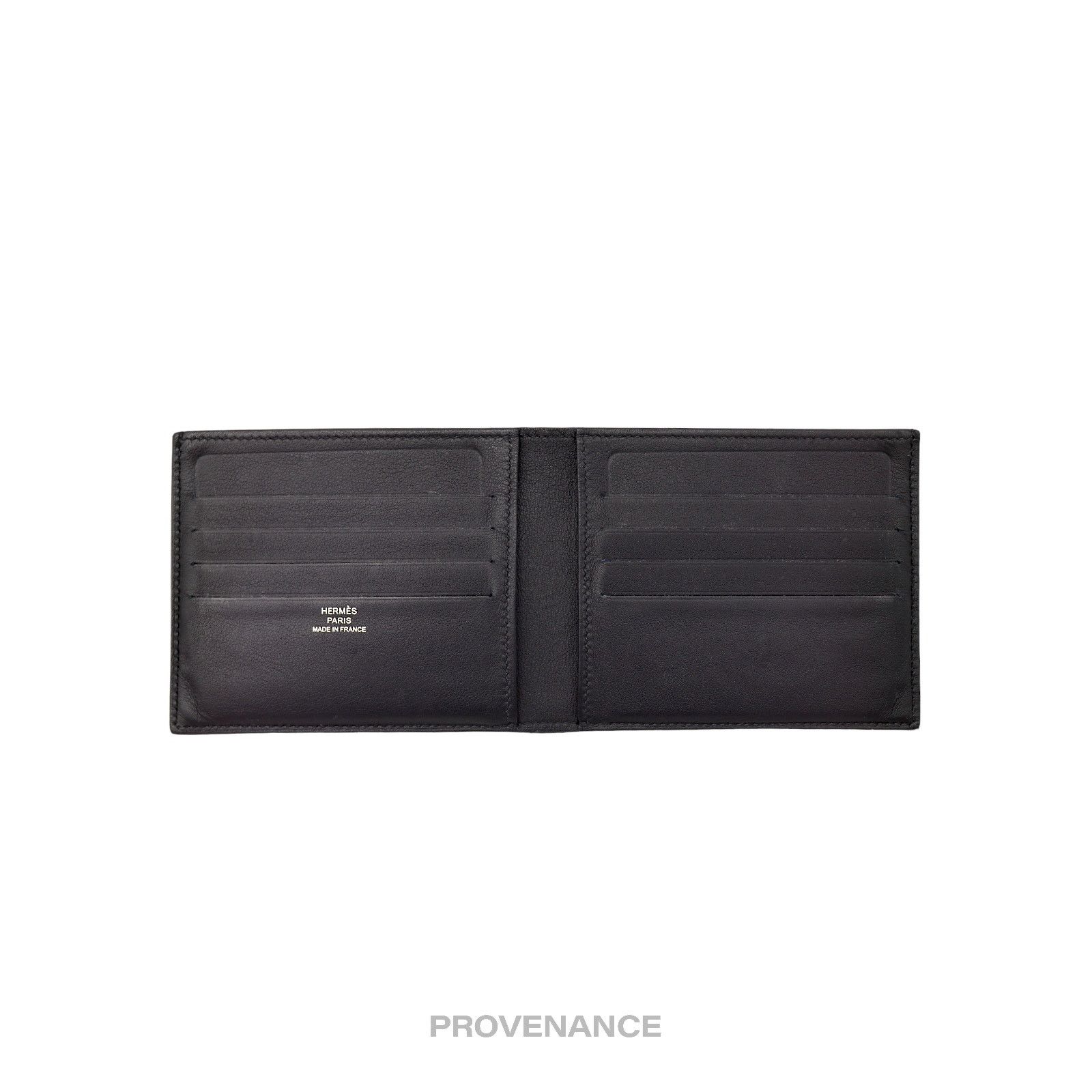 Hermes 🔴 Hermes Citizen Twill Compact Wallet - Black Swift Noir Size ONE SIZE - 6 Thumbnail