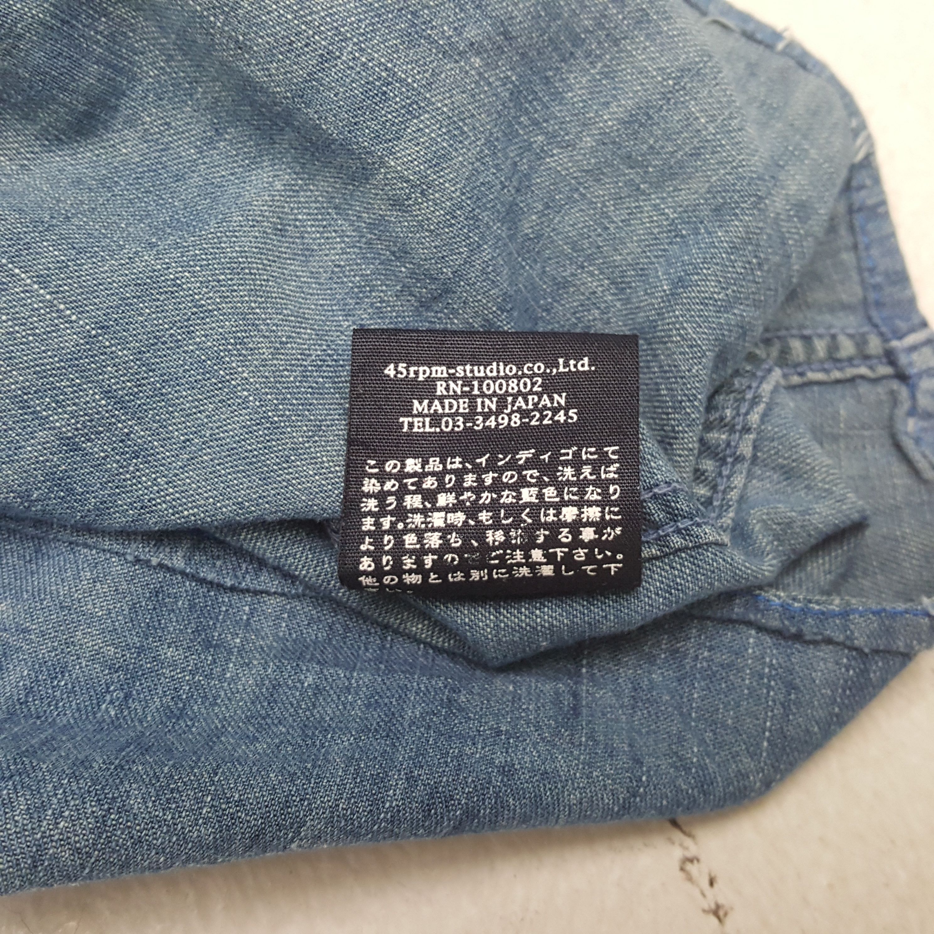 45rpm 45rpm Japanese Brand Double Pocket Shirt RR21 Size US M / EU 48-50 / 2 - 8 Thumbnail
