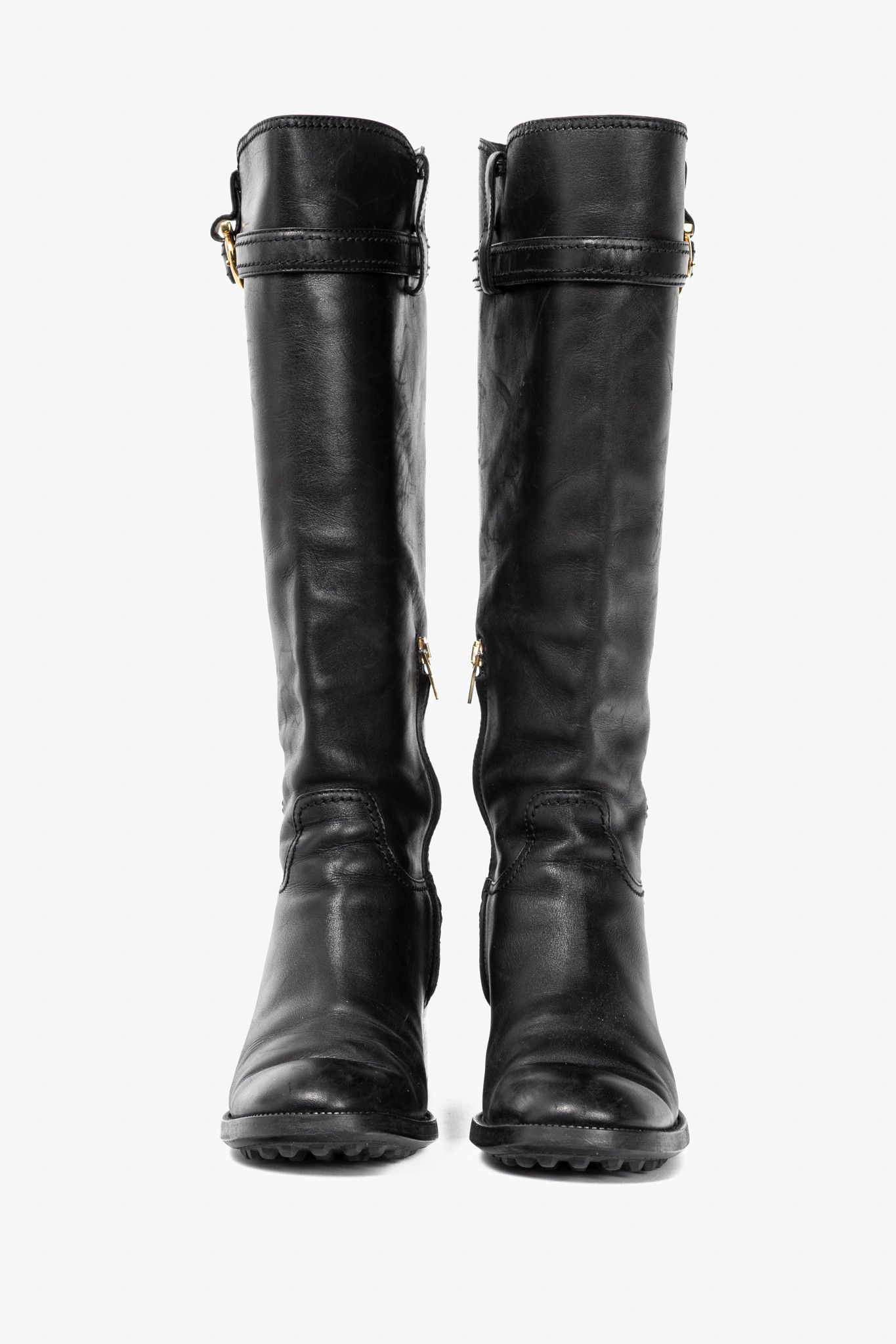Salvatore Ferragamo Salvatore Ferragamo Robespierre Fersea Gancio Riding Boots Size US 7.5 / IT 37.5 - 2 Thumbnail