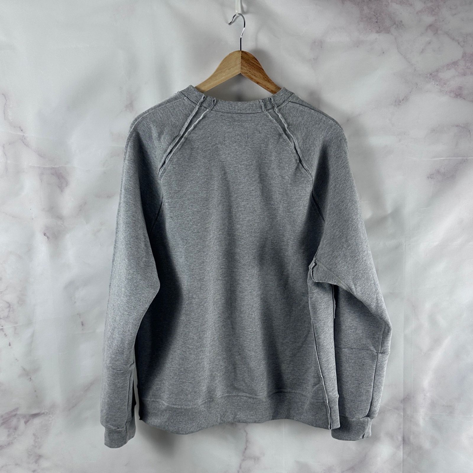 HIDDEN Hidden NY x Annie Grey Panelled Raglan Crewneck Sweatshirt Size US XL / EU 56 / 4 - 8 Thumbnail
