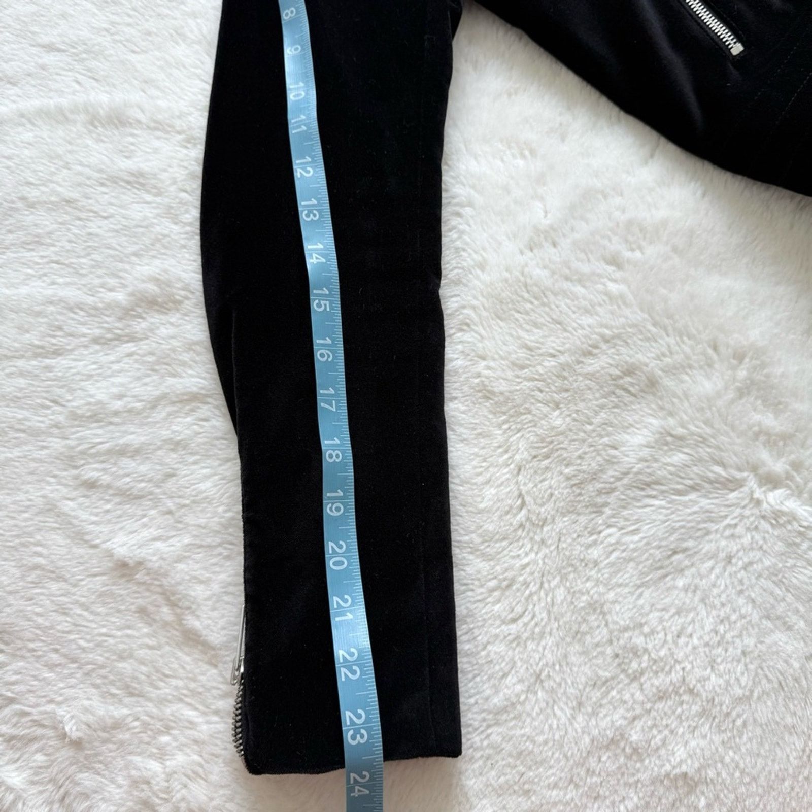 Rag & Bone Rag&bone women velvet moto jacket size XS Retail 390$ Size XS / US 0-2 / IT 36-38 - 9 Thumbnail