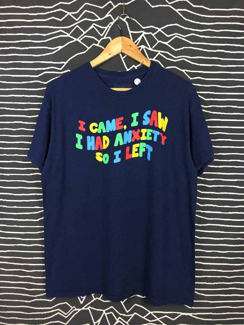 Vintage Vtg Spencers i Had Anxiety So i Left Statement Humor Tee Size US L / EU 52-54 / 3 - 2 Thumbnail