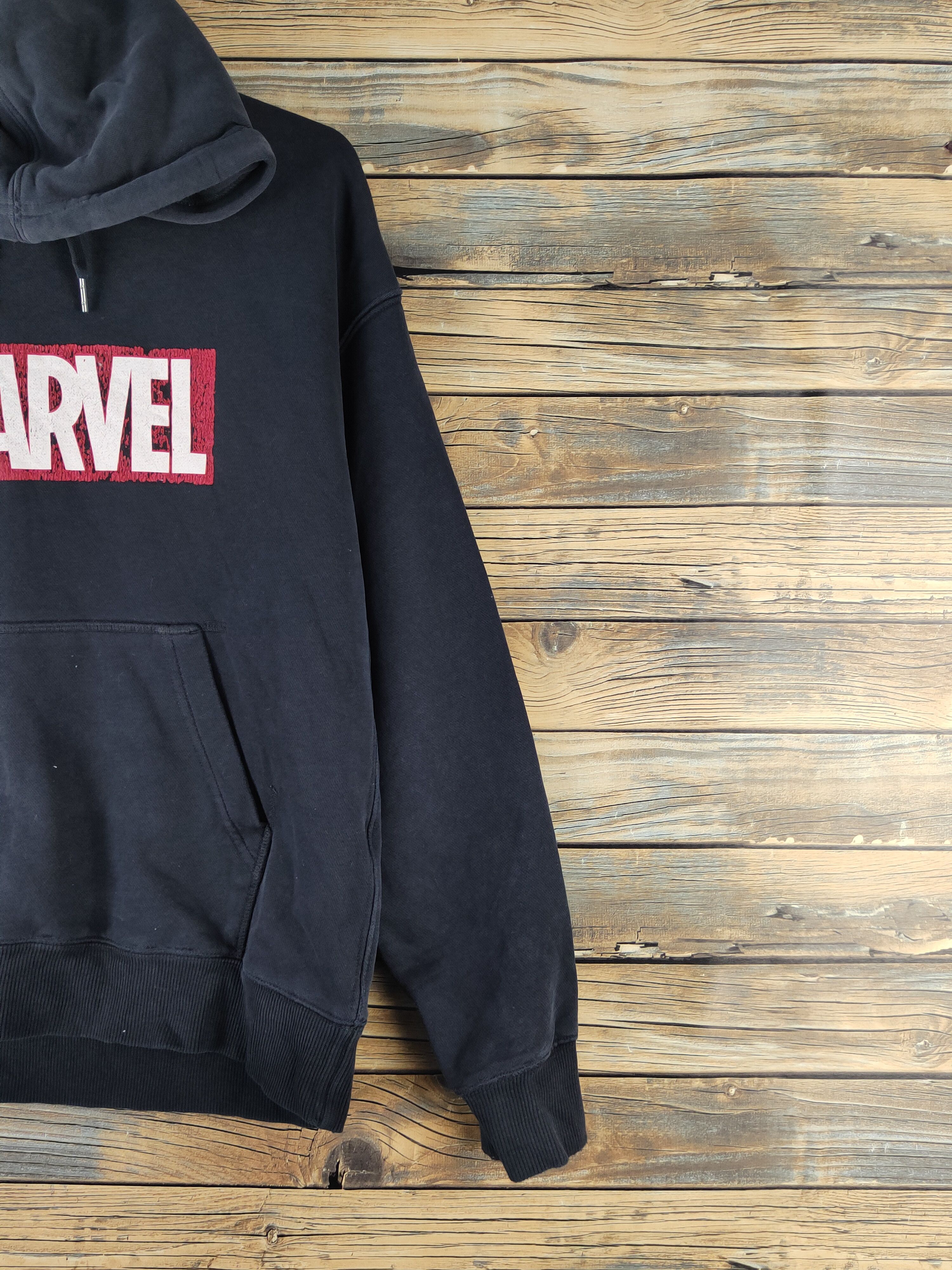 Marvel Comics DL Marvel Comics-GU Black Faded Hoodie Sweatshirts #2447 Size US M / EU 48-50 / 2 - 5 Thumbnail