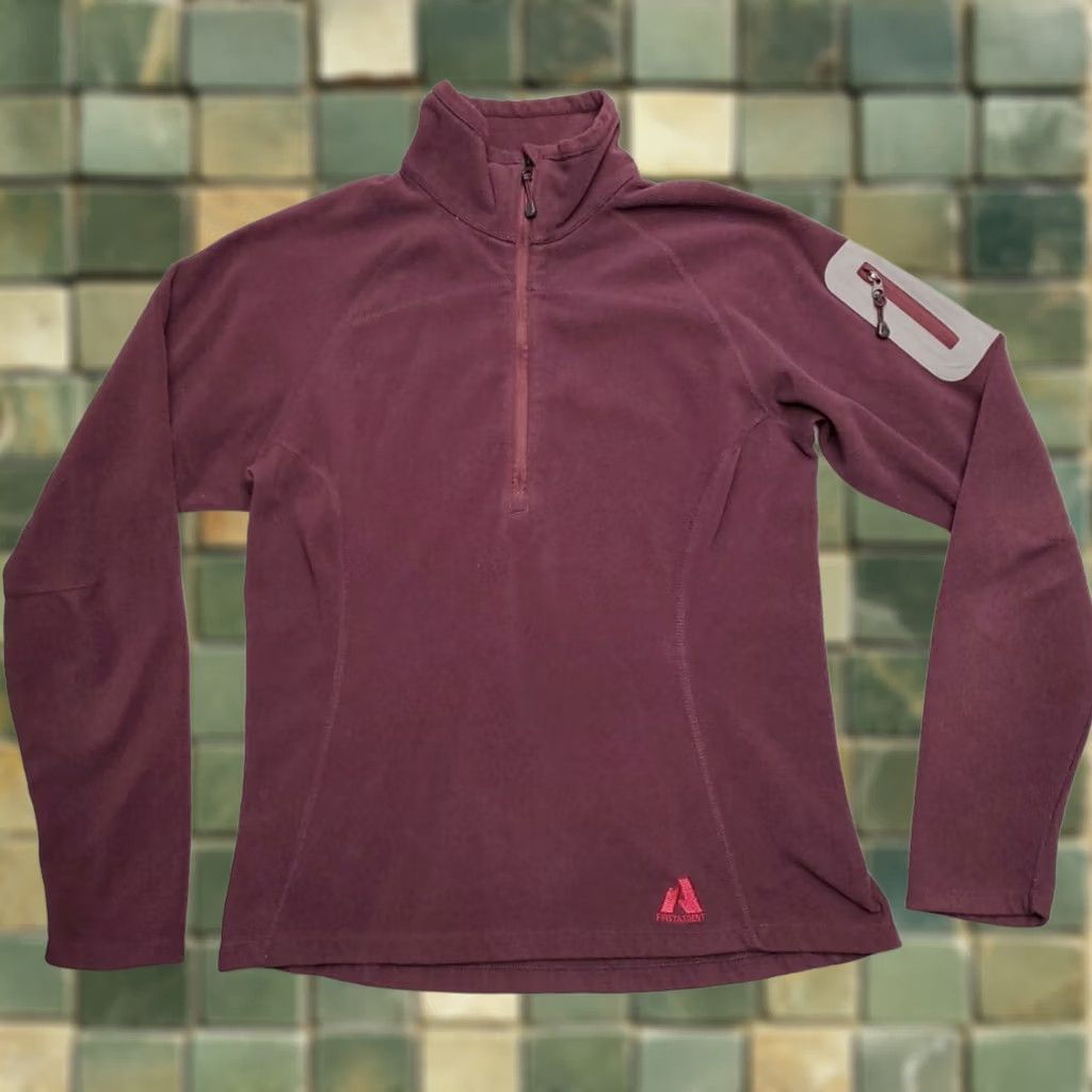 Eddie Bauer Eddie Bauer First Ascent Sweater Women S Purple 1/4 Zip Fleece Outdoors Gorp Size S / US 4 / IT 40 - 1 Thumbnail
