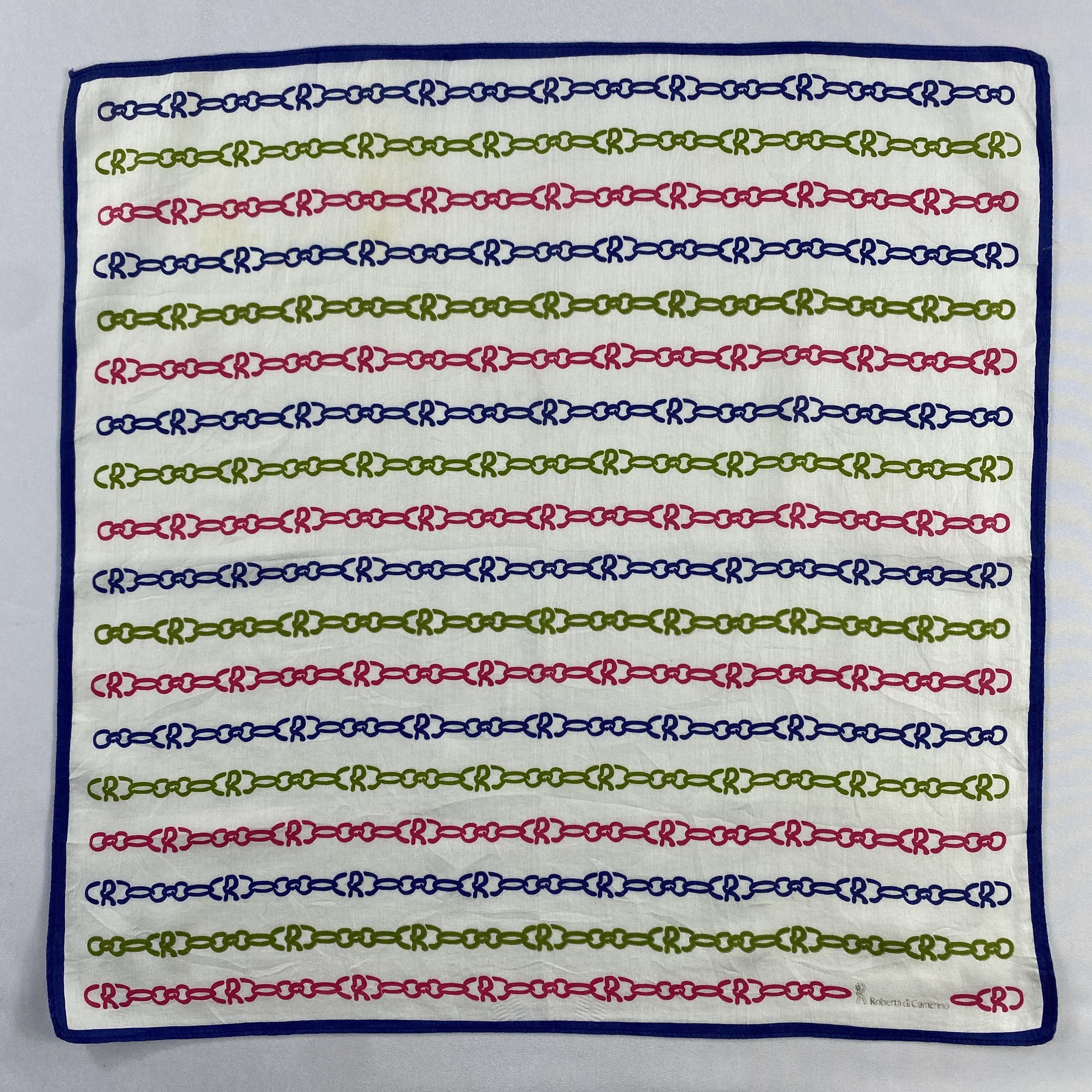 Roberta di Camerino × Vintage Roberta Di Camerino Bandana/ Handkerchief / Neckerchief-P834 Size ONE SIZE - 1 Thumbnail