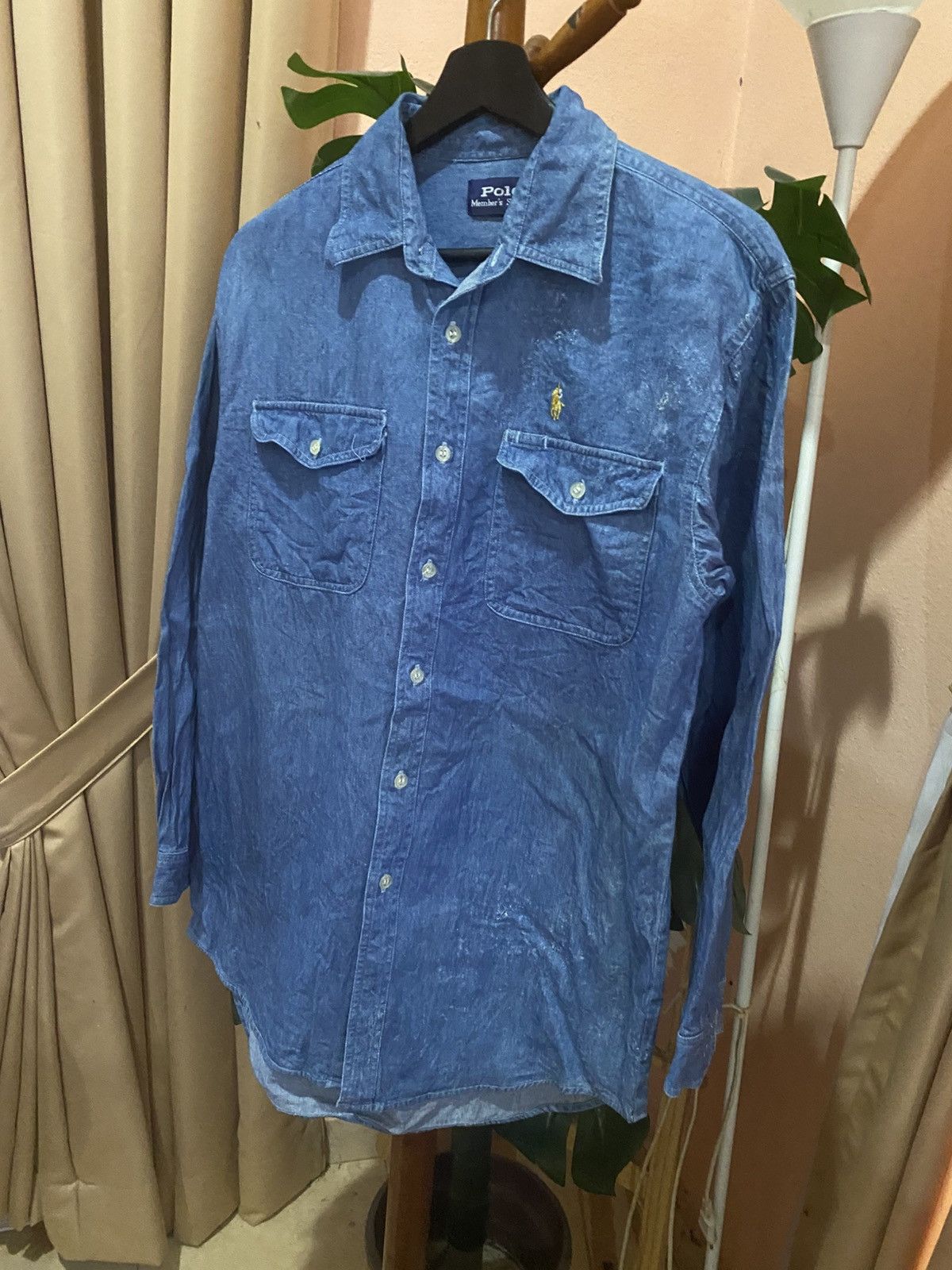 Vintage Vintage Polo Member’s Staff Denim Long Sleeve Shirt Size US M / EU 48-50 / 2 - 5 Thumbnail