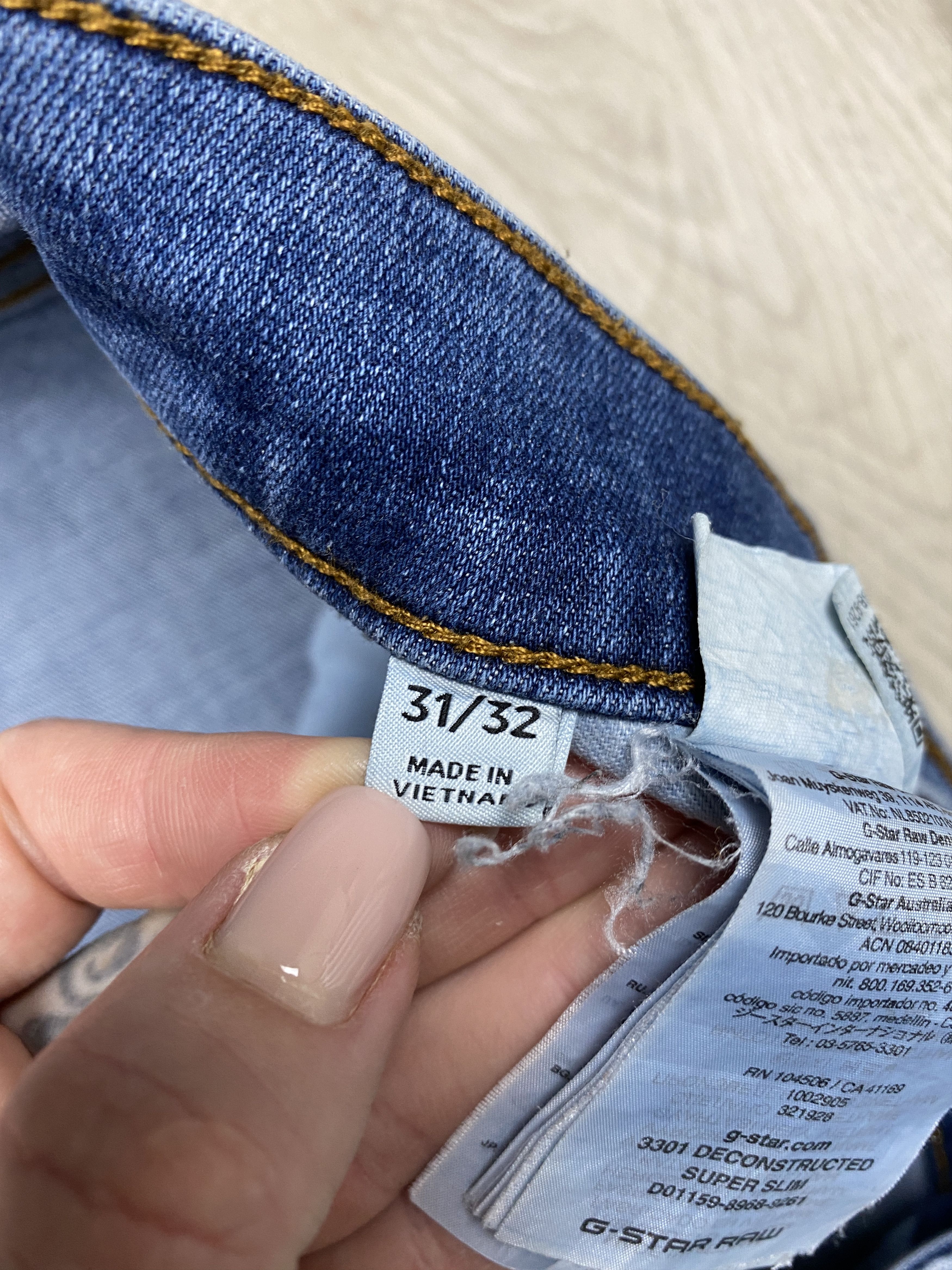G-Star G Star Raw Vintage Mens Restored Denim Pants Jeans Size US 31 - 5 Thumbnail