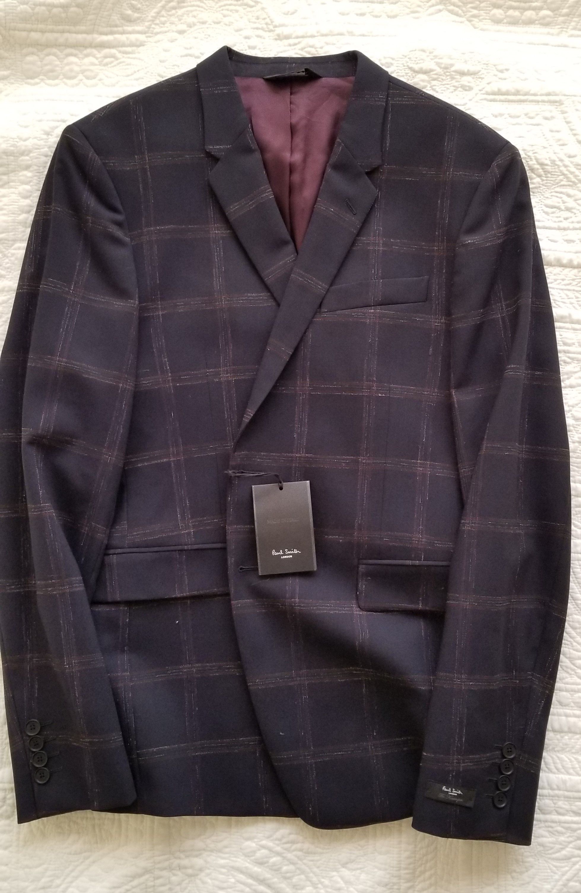 Paul Smith Paul Smith London navy check blazer Size 42R - 1 Thumbnail