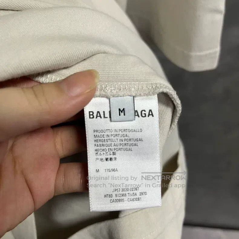 Balenciaga Balenciaga Grey Logo Letter Print Crew Neck Straight Leg P Size US M / EU 48-50 / 2 - 3 Thumbnail