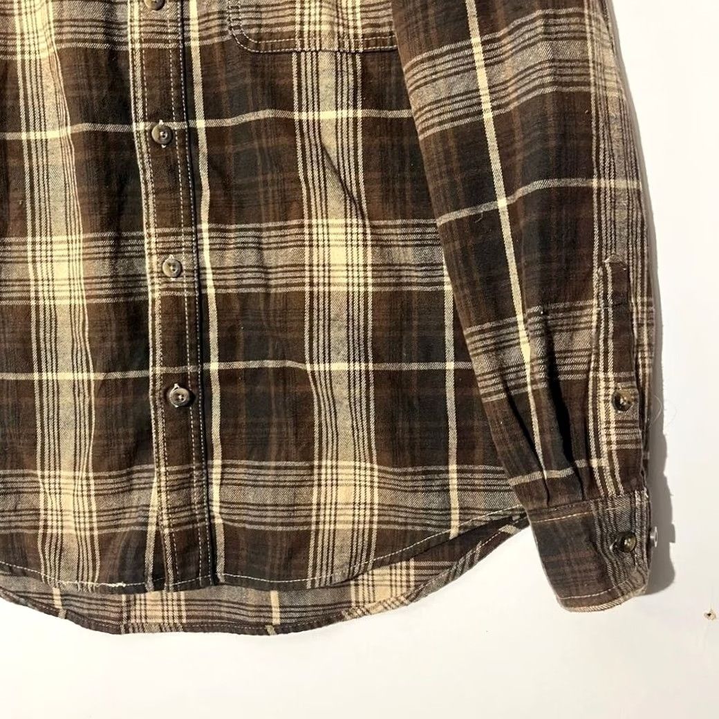 MILLY VINTAGE Old Mill Plaid Brown Button Down Long Sleeve Casual Shirt Mens Medium Brown Plaid Shirt M Long Sleeve Casual Mens Shirt Brown Size US M / EU 48-50 / 2 - 2 Thumbnail