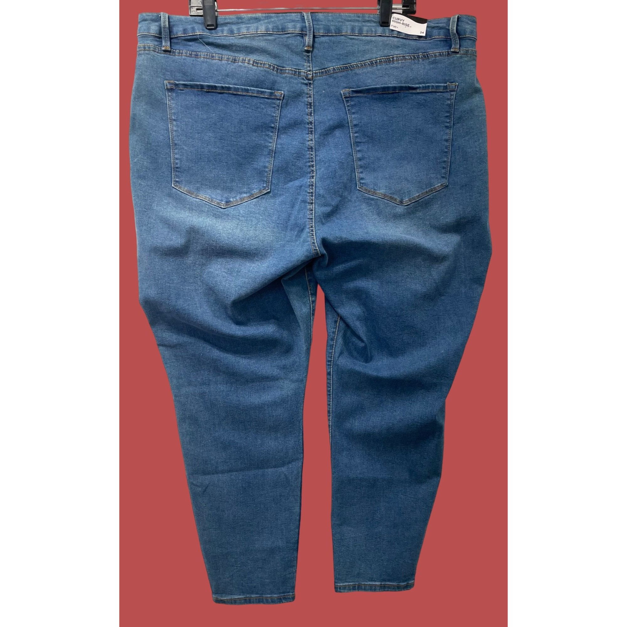 Other Rue + - Women's Ultimate Stretch Curvy High-Rise Jeans - Blu Size 42" / US 20 - 2 Thumbnail