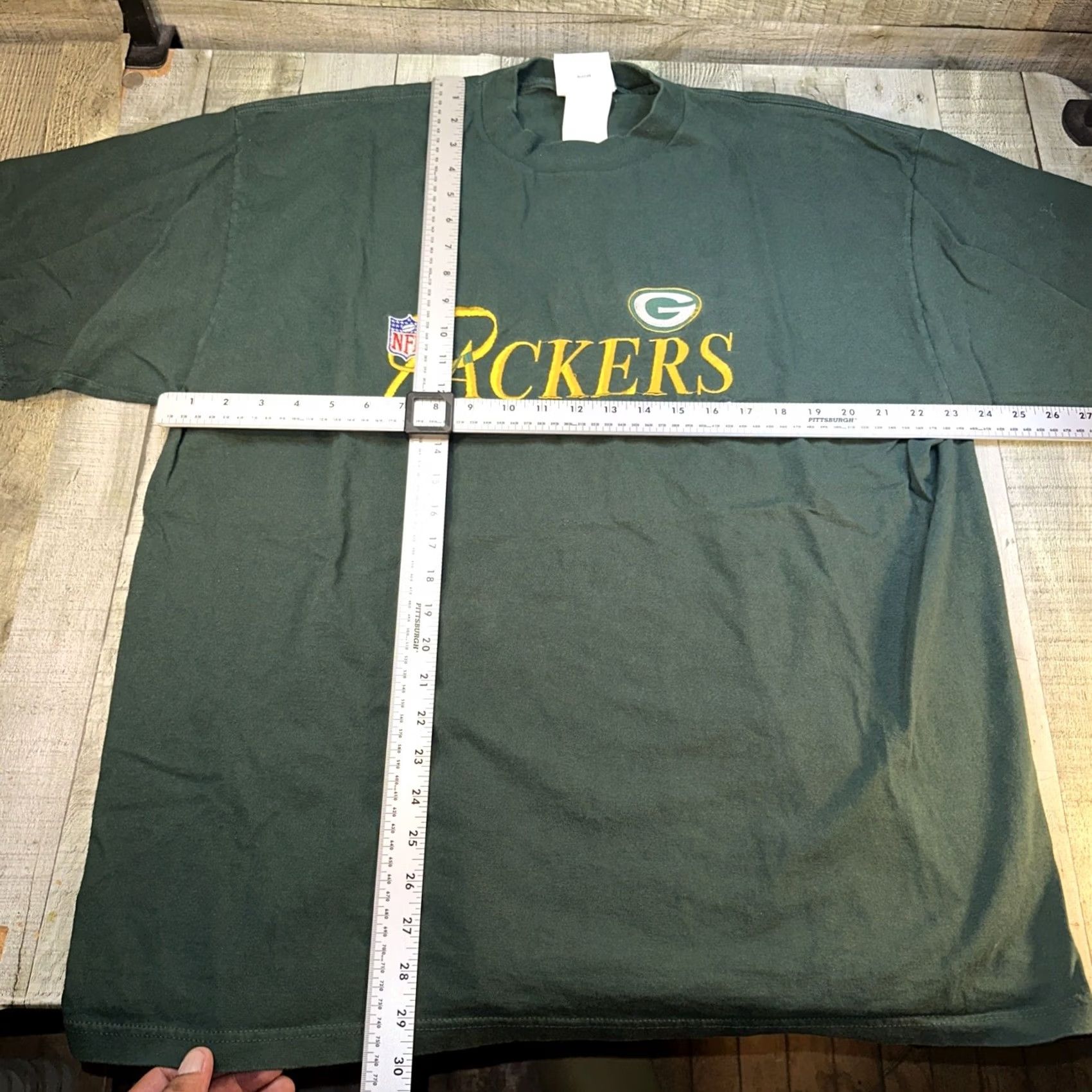 Logo Athletic VINTAGE 90s Logo Athletic Green Bay Packers NFL Embroidered T-Shirt XL Green Mens Crew Neck Short Sleeve Football Music? Size US XL / EU 56 / 4 - 3 Thumbnail