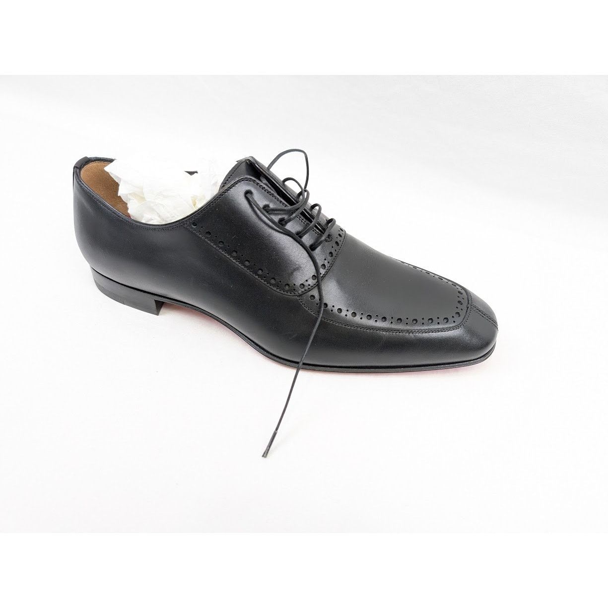 Christian Louboutin o1rshd1 Calf Flat Shoes in Black Size US 8 / EU 41 - 2 Thumbnail