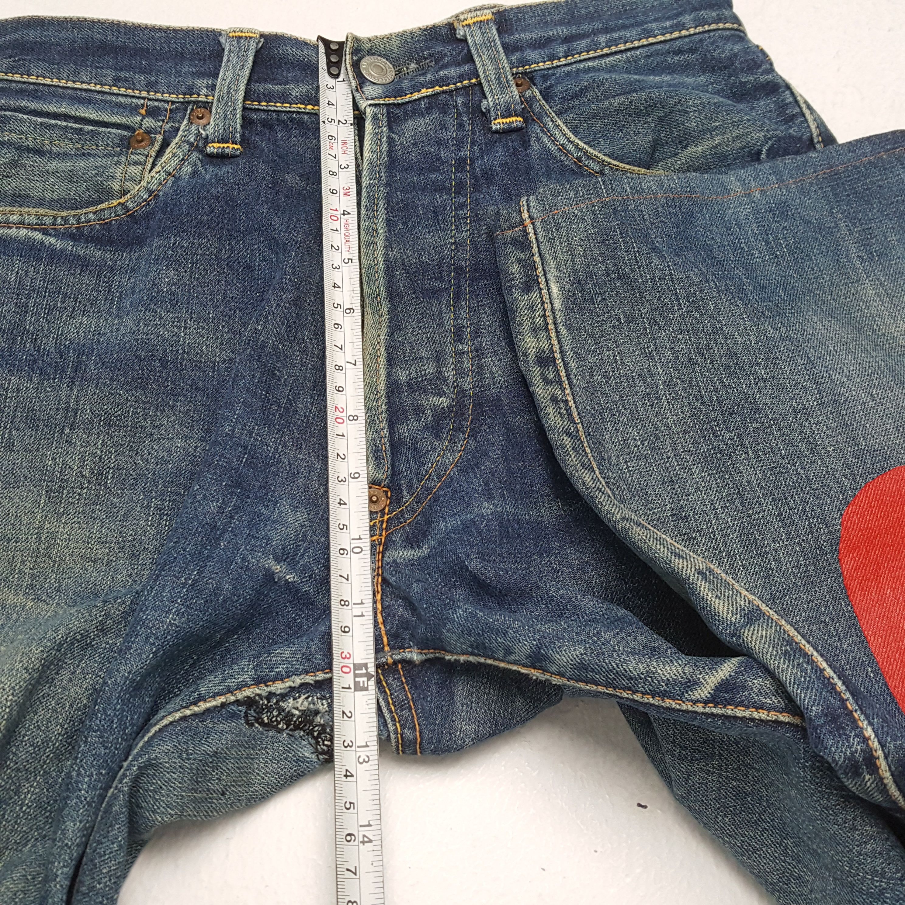 Evisu × Japanese Brand × Vintage Vintage EVIS Japanese Brand Daicock Custom Distressed Jeans Size US 28 / EU 44 - 8 Thumbnail