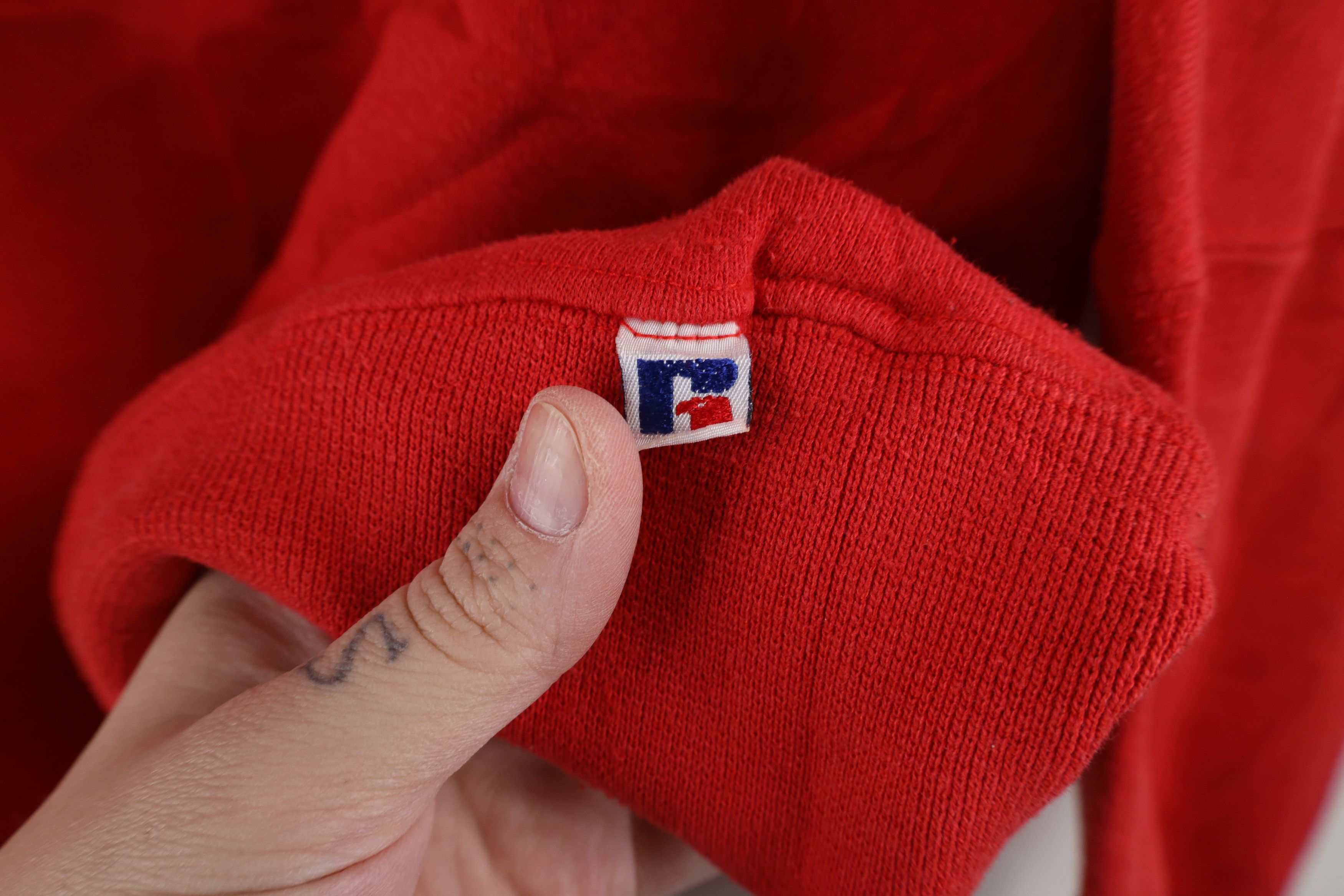 Russell Athletic × Vintage Vintage 90s Russell Athletic Football Jersey Sweatshirt USA Size US L / EU 52-54 / 3 - 4 Thumbnail