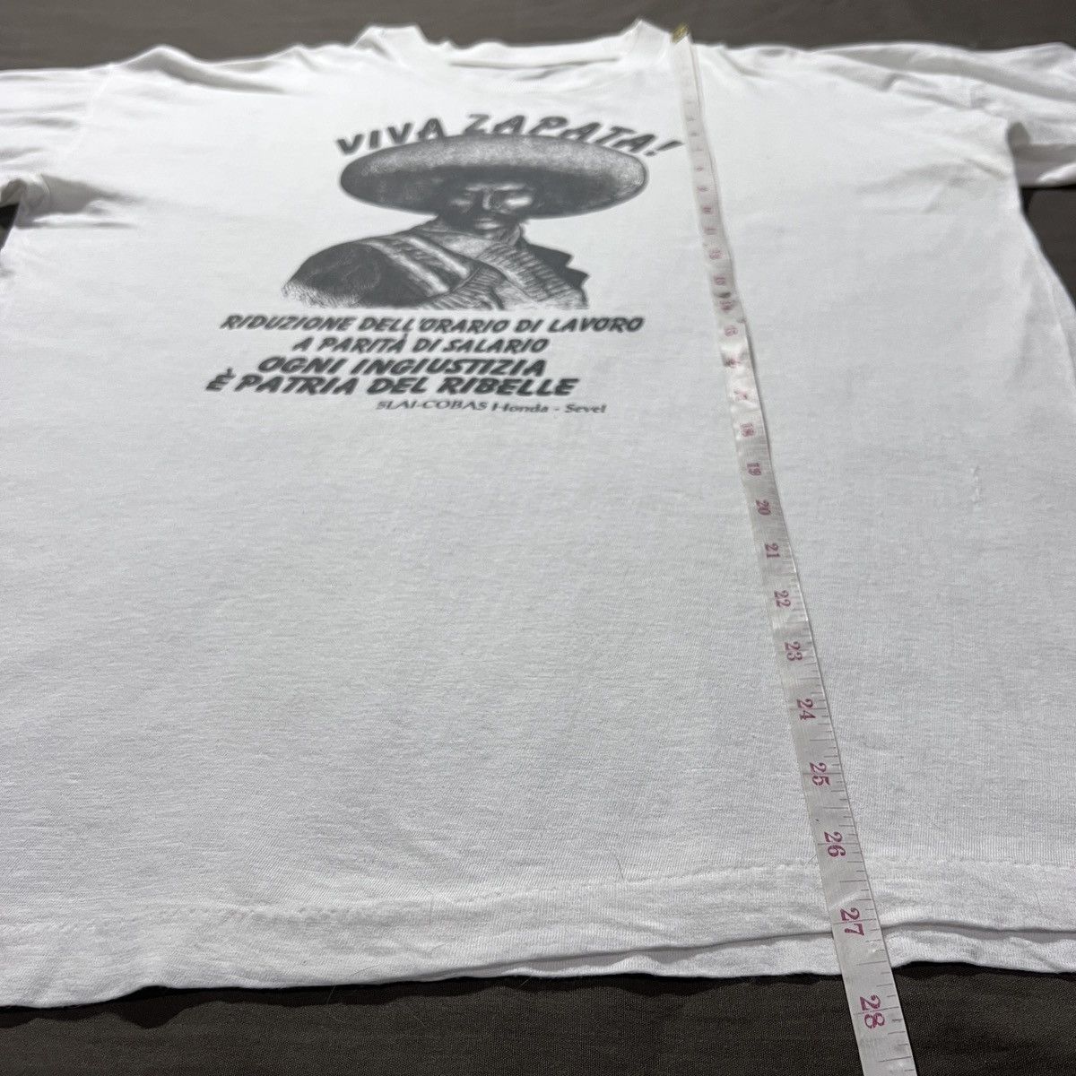Rage Against The Machine Vintage 90s Villa Zapata Mexican revolutionary Tee EZLN Size US XL / EU 56 / 4 - 18 Thumbnail