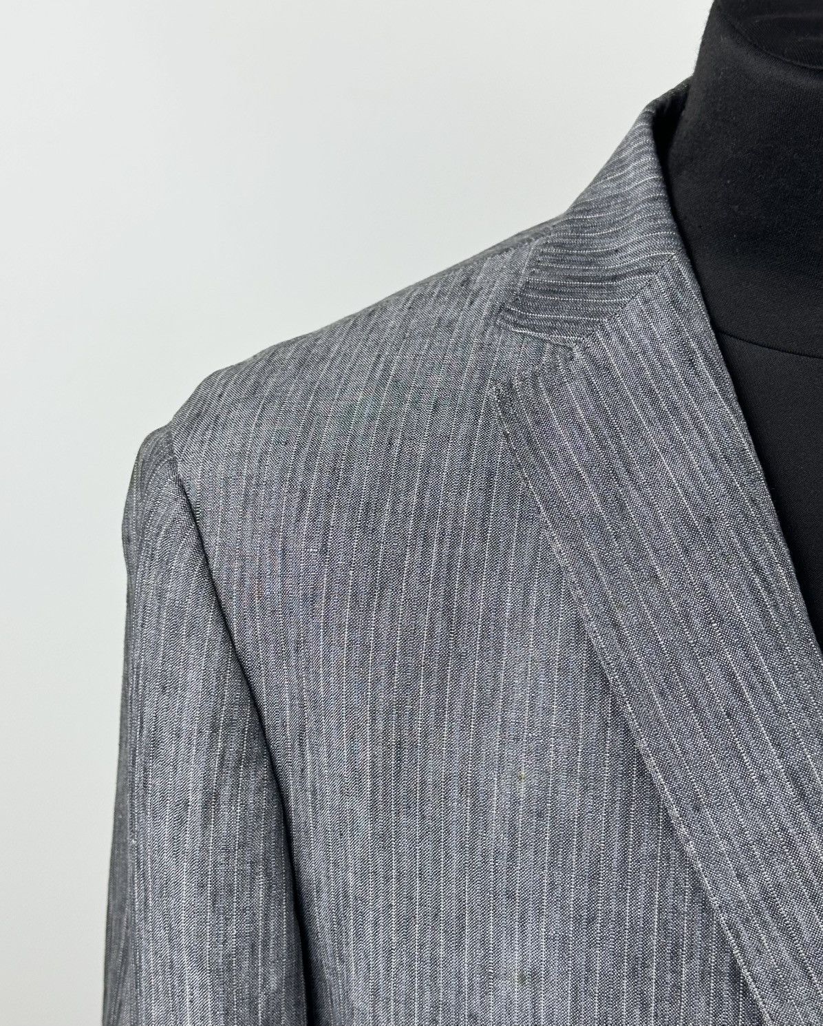 Z Zegna Z Zegna Blazer Men’s Two buttons 100% Linen Gray Size 56/L Size 50L - 3 Thumbnail