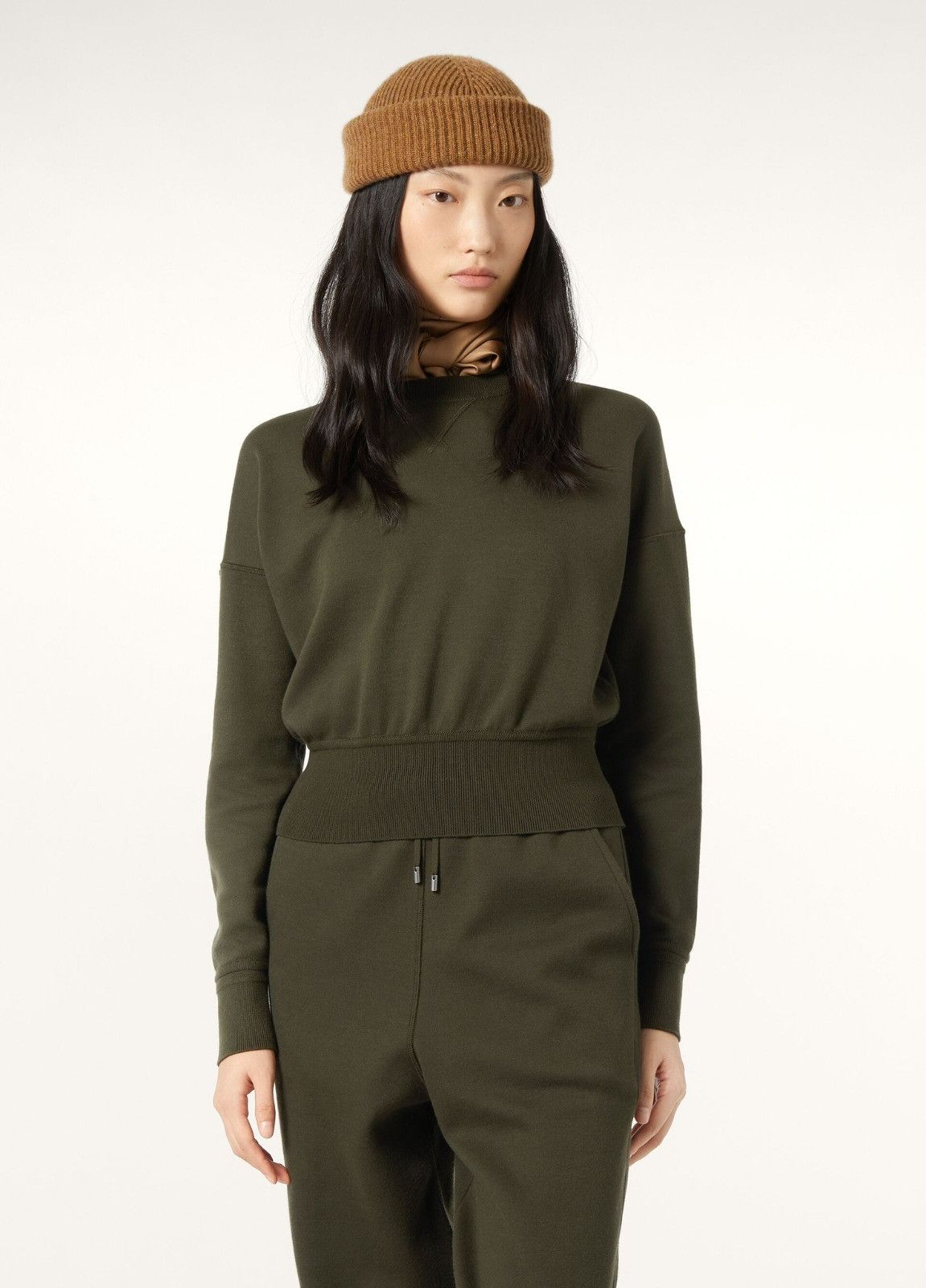 Loro Piana o1srvl11e0526 FAP2181 Viera Sweatshirt in Green Size M / US 6-8 / IT 42-44 - 8 Thumbnail
