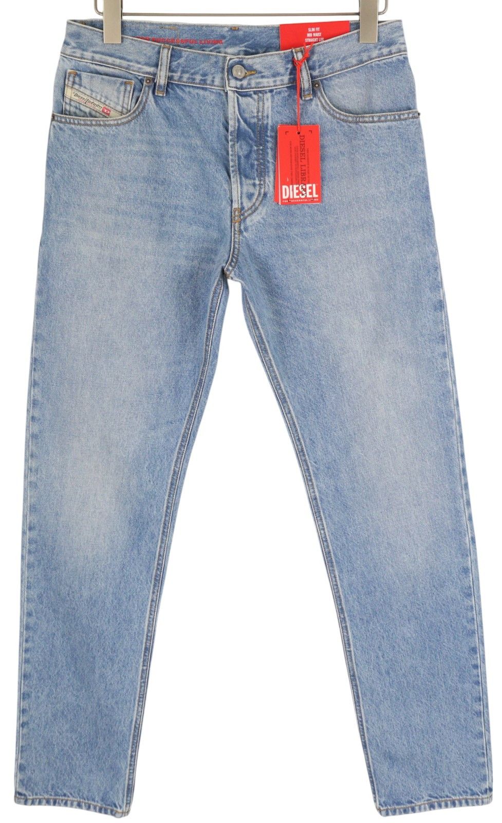 Diesel 1995 D-SARK 09I29 W31/L32 Blue Slim Straight 85407 Size US 31 - 1 Thumbnail