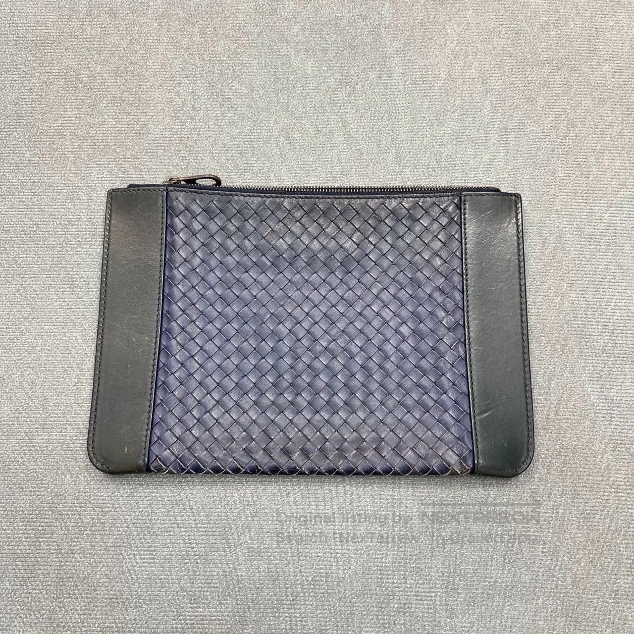 Bottega Veneta Bottega Veneta Sapphire Woven Leather Clutch. Size ONE SIZE - 2 Thumbnail