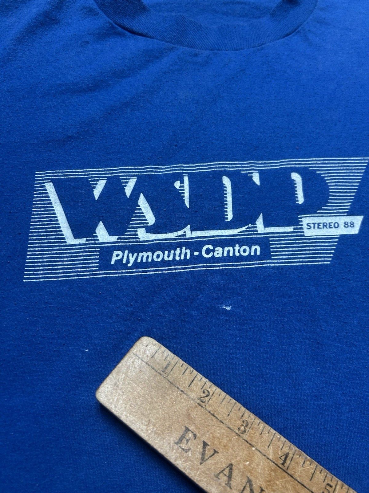 Vintage Vtg 80s t shirt WSDP Plymouth canton Michigan radio stati XL Size US XL / EU 56 / 4 - 4 Thumbnail
