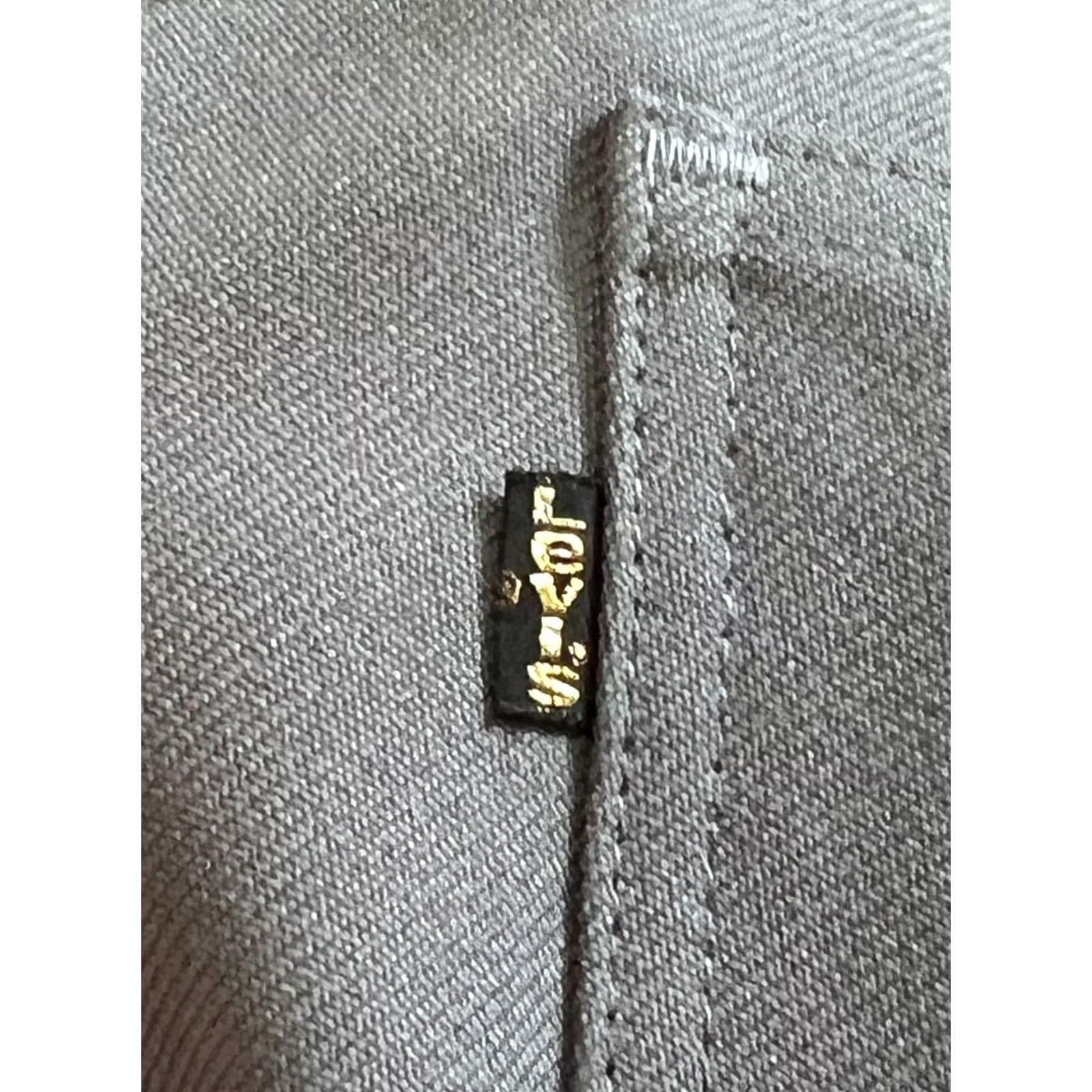 Levi's VINTAGE Levi's Mens Jeans Black Label Gray 32x31 Straight Flat Front Zip Button 5-Pocket Size US 32 / EU 48 - 2 Thumbnail